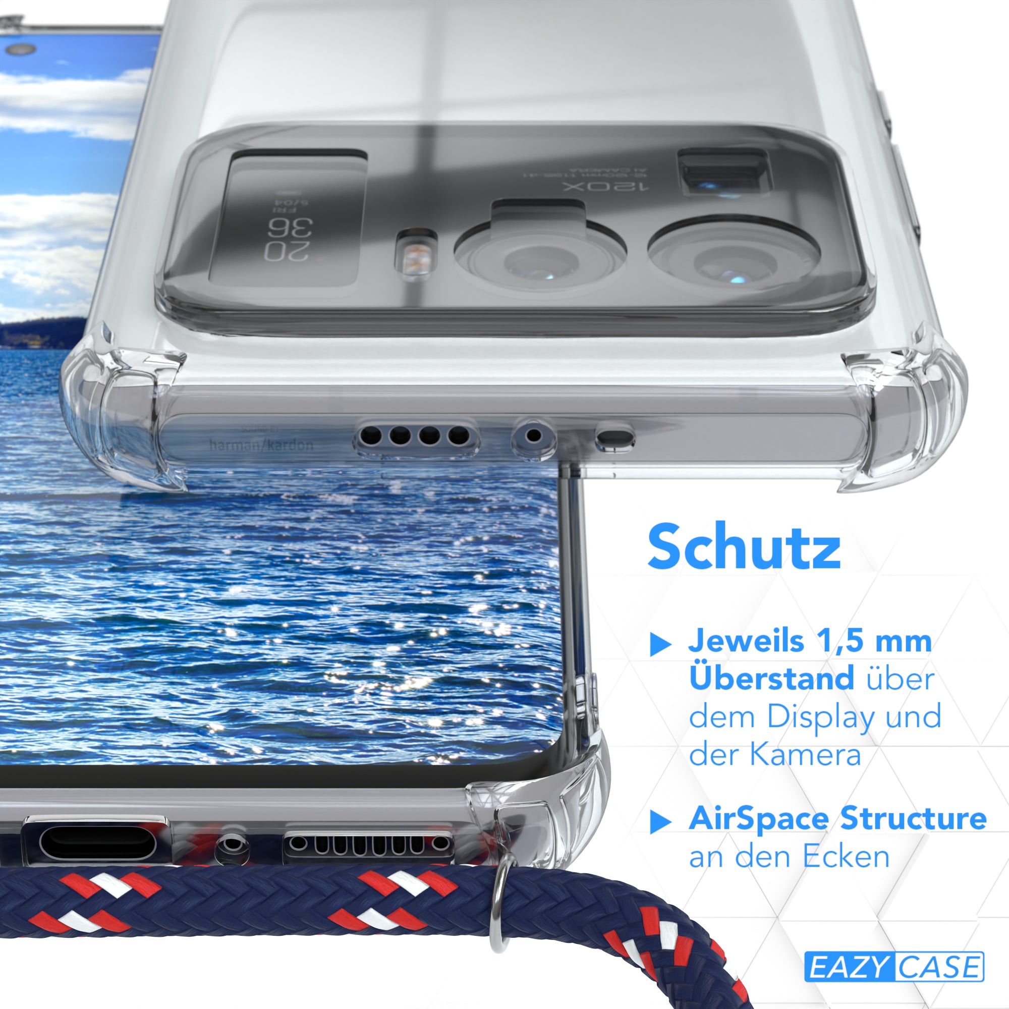 Xiaomi Mi 11 Ultra transparente Hülle + Kordel