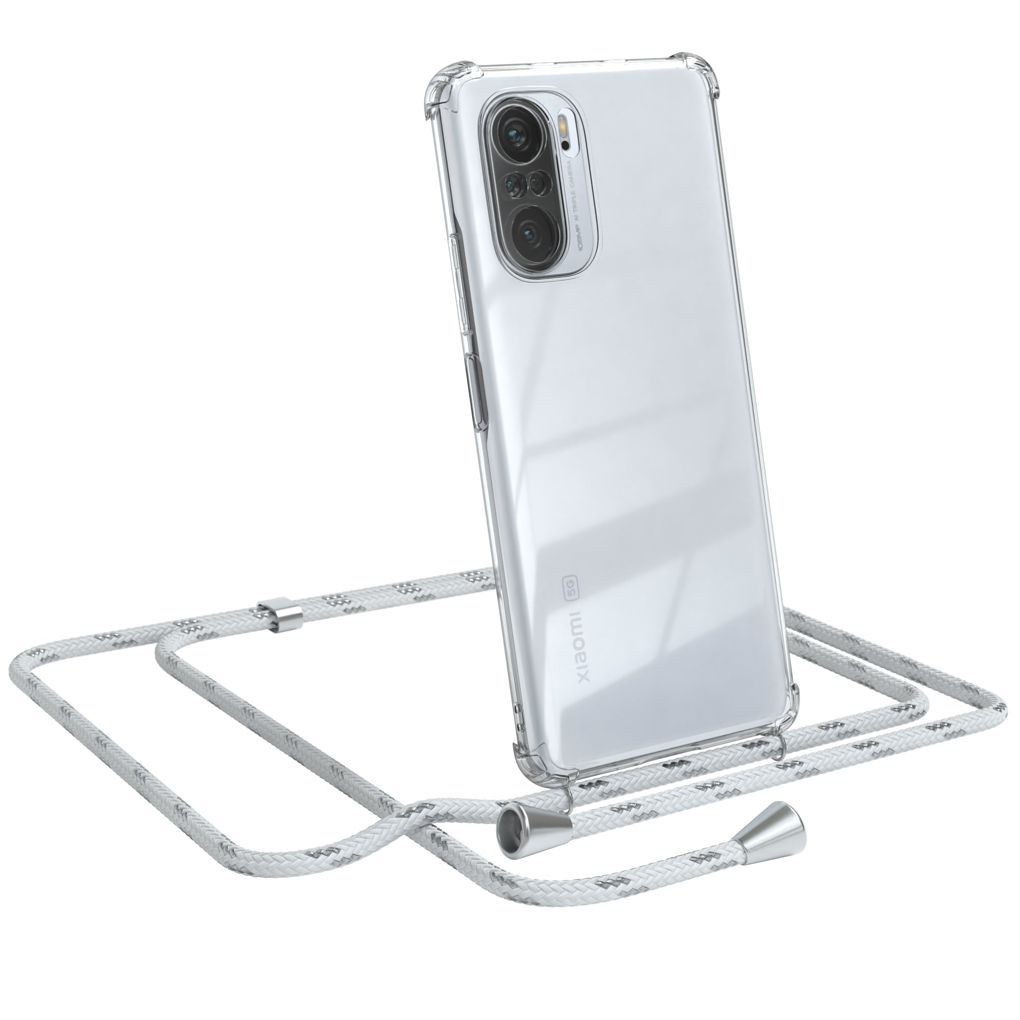 Xiaomi Mi 11i transparente Hülle + Kordel