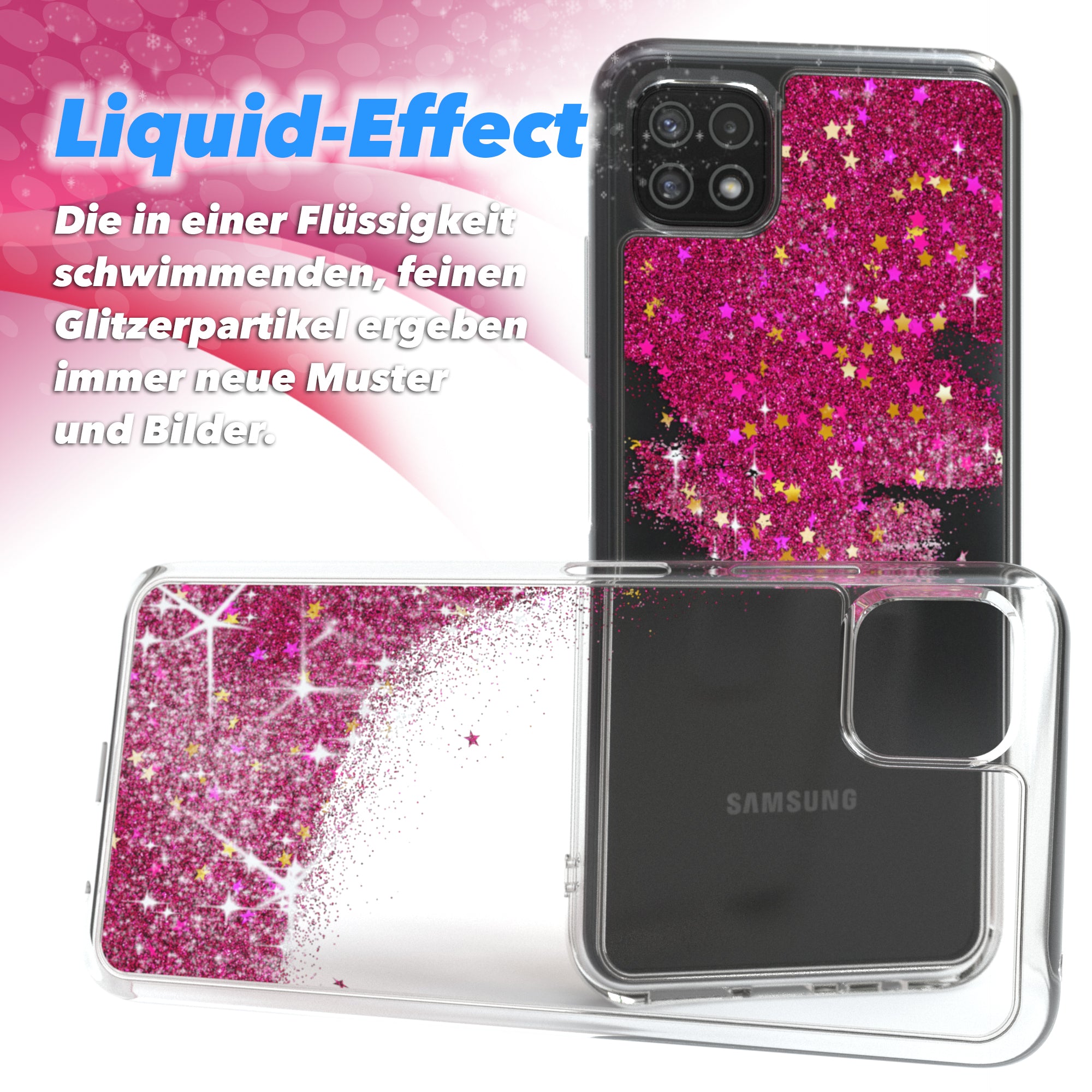 Galaxy A22 Glitzerhülle
