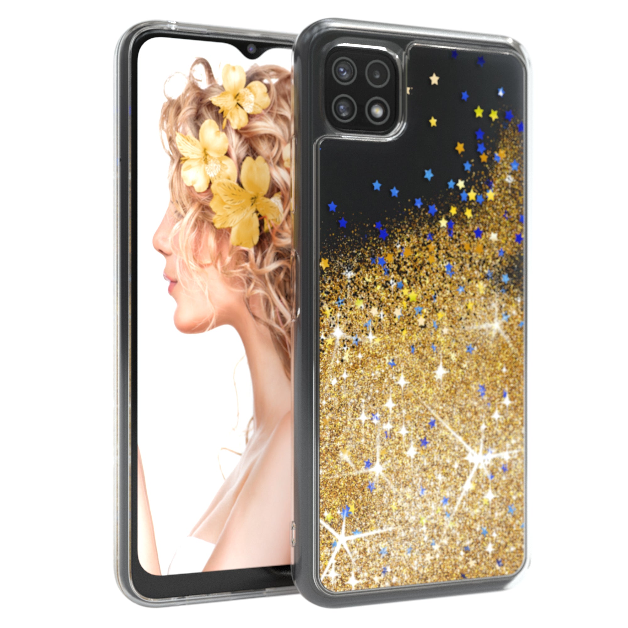 Galaxy A22 Glitzerhülle