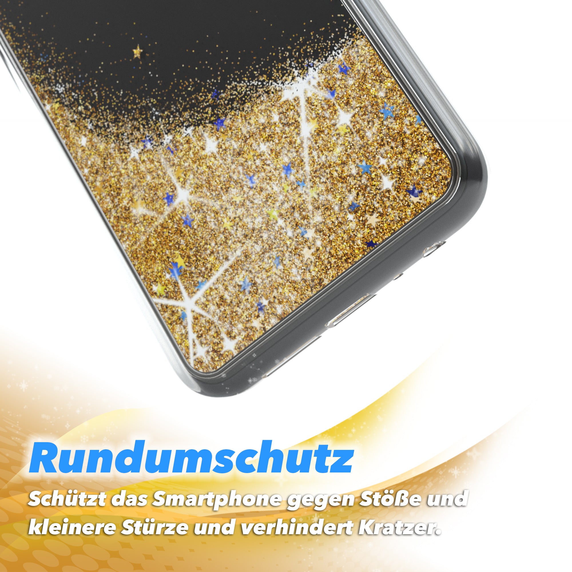 Galaxy A22 Glitzerhülle