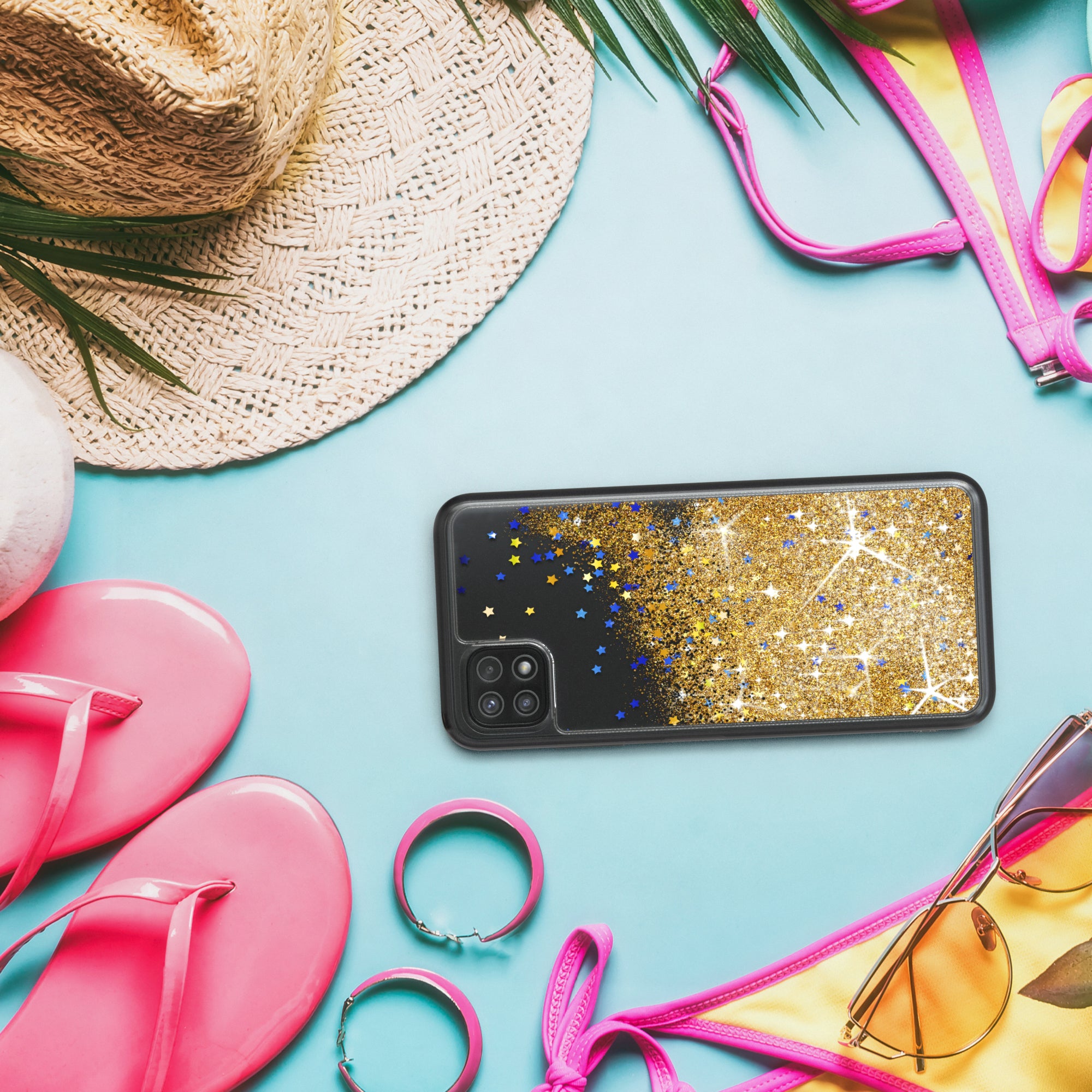 Galaxy A22 Glitzerhülle