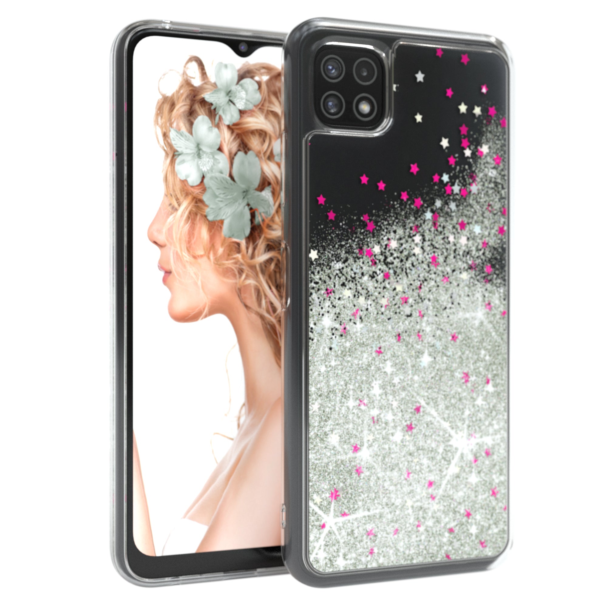 Galaxy A22 Glitzerhülle