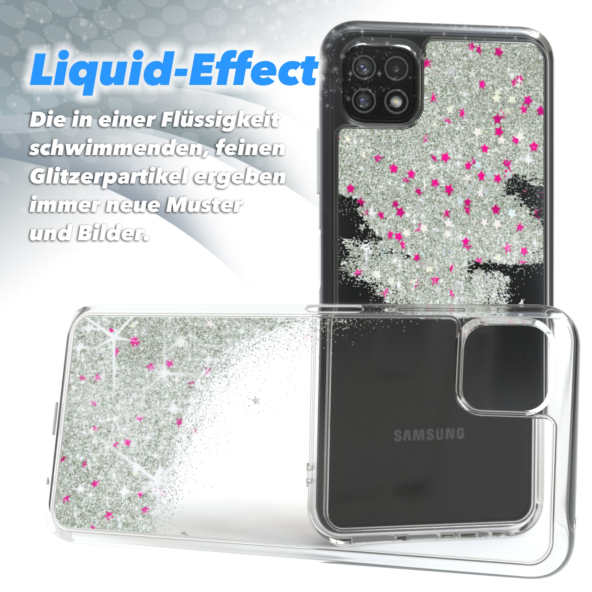 Galaxy A22 Glitzerhülle