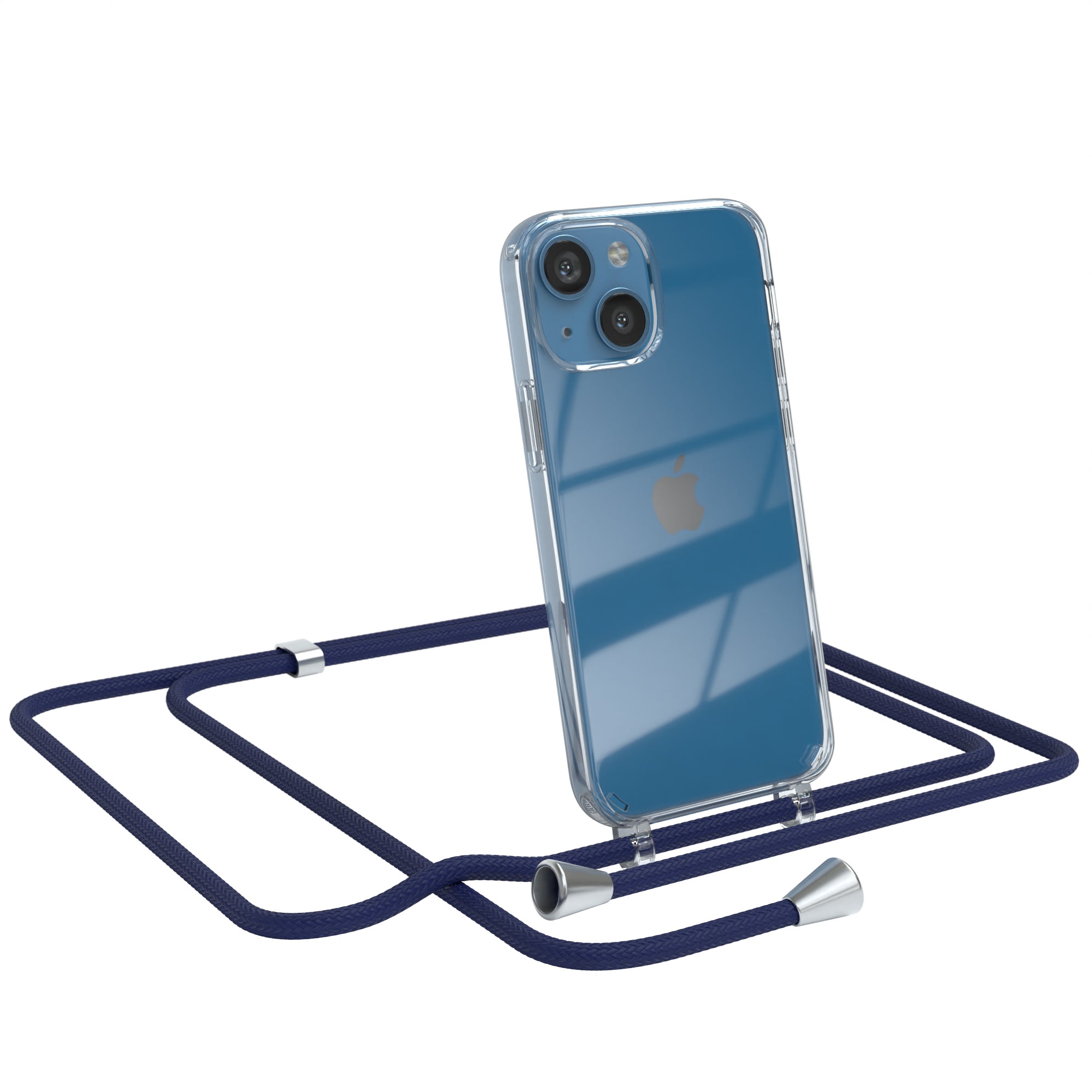 iPhone 13 Mini transparente Hülle + Kordel