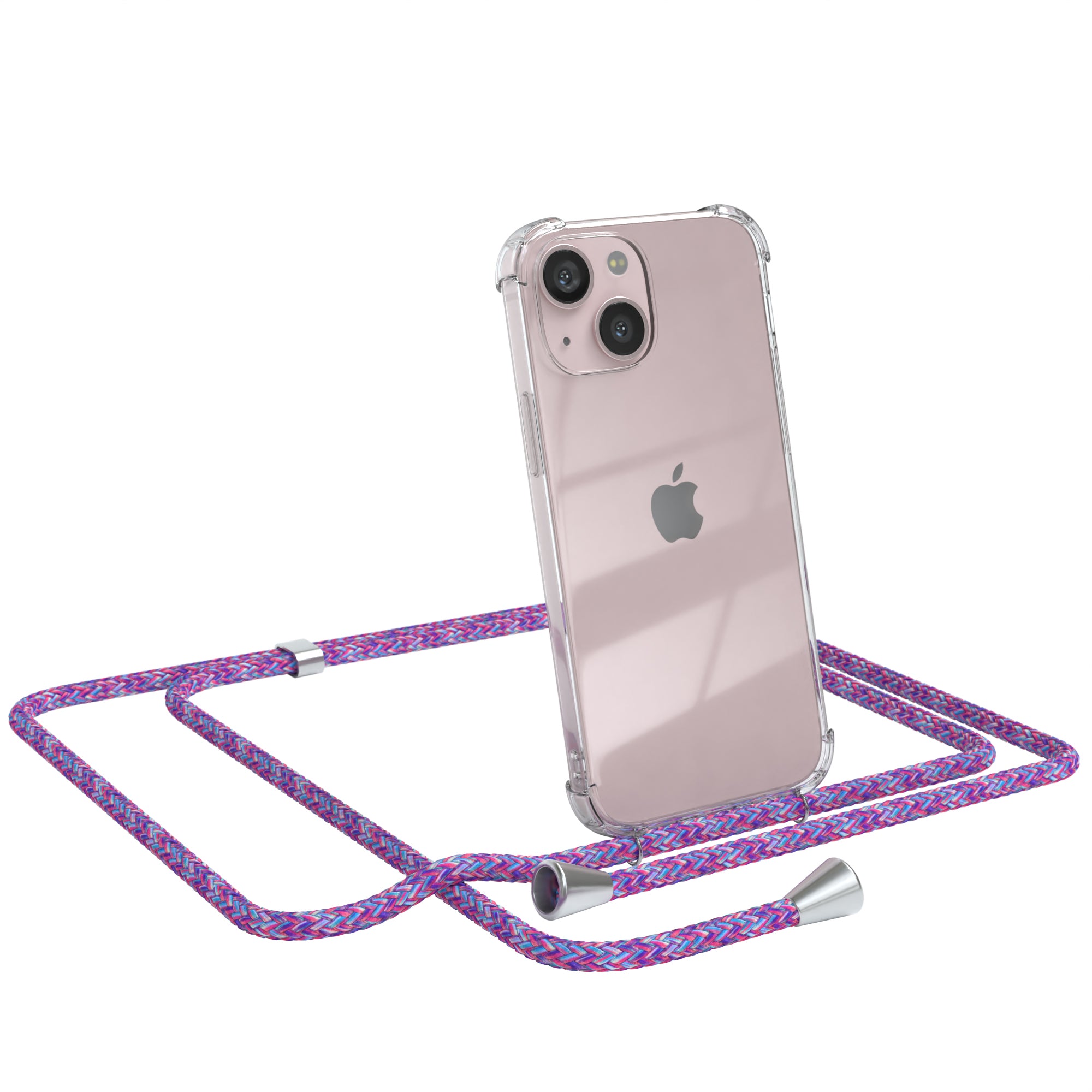 iPhone 13 Mini transparente Hülle + Kordel