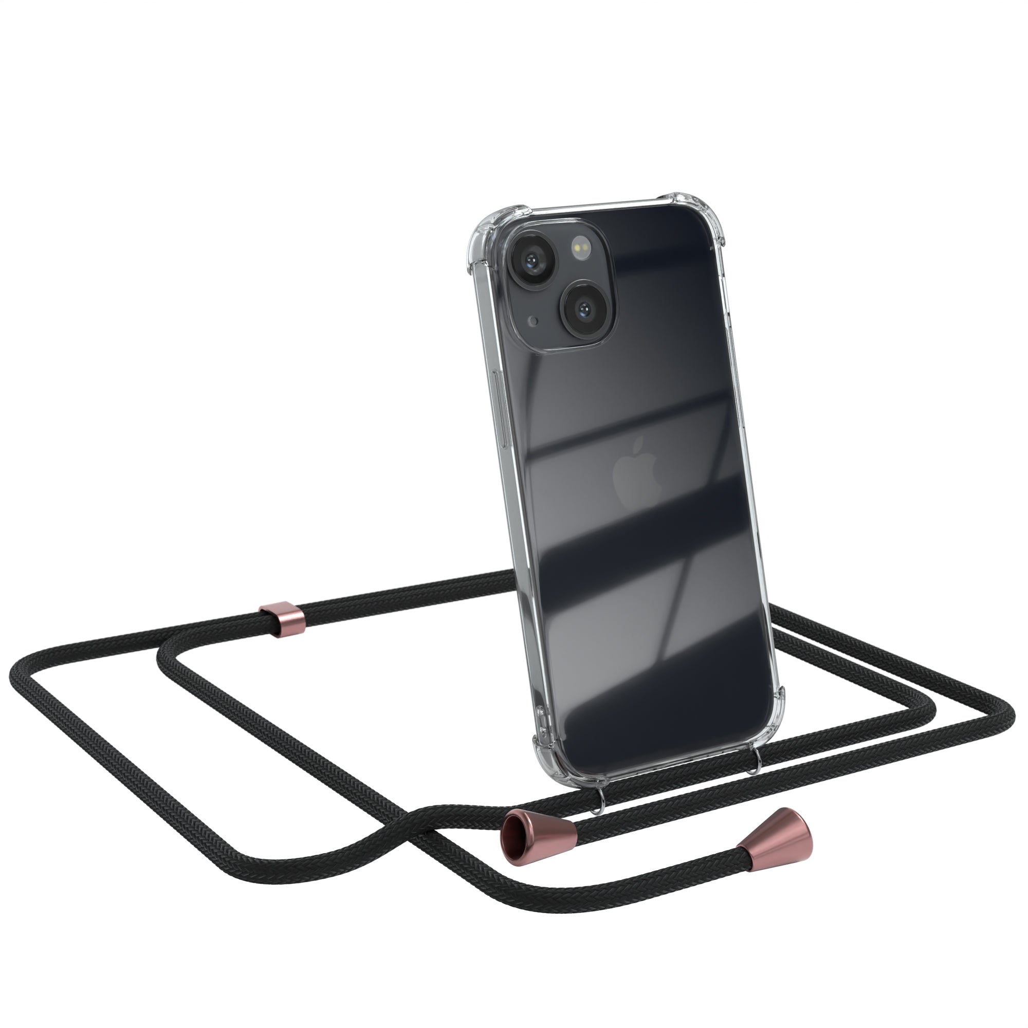iPhone 13 Mini transparente Hülle + Kordel