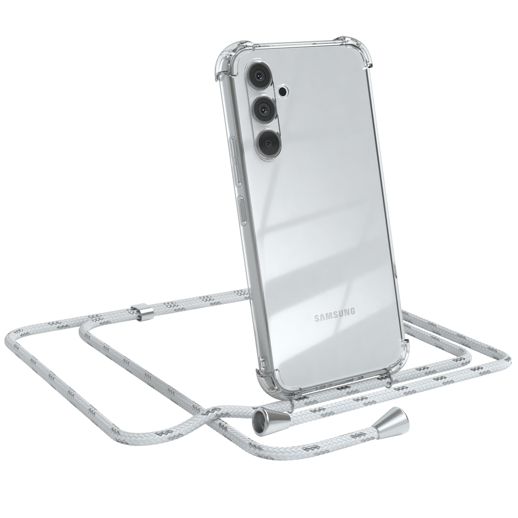 Galaxy A54 transparente Hülle + Kordel