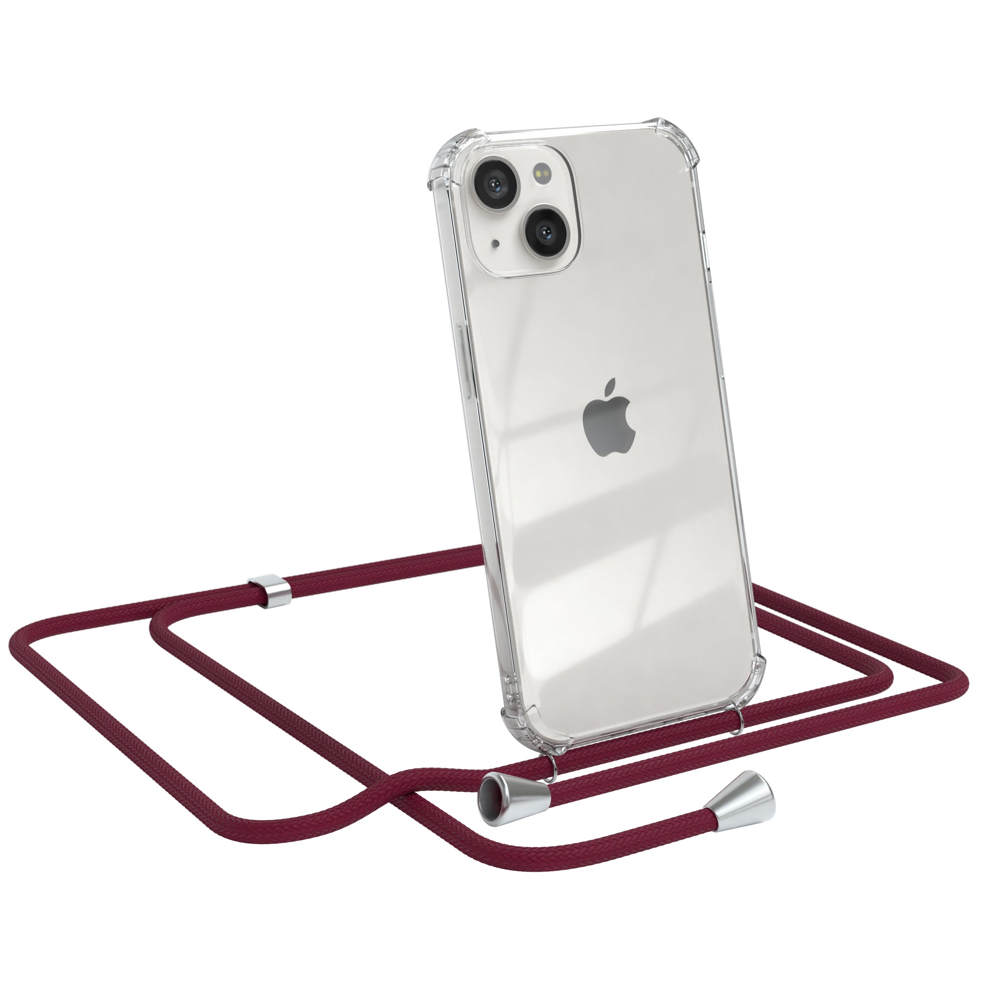 iPhone 13 transparente Hülle + Kordel
