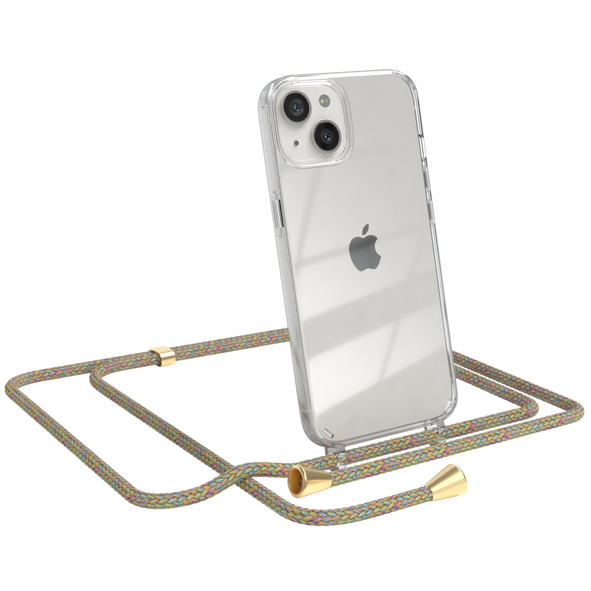 iPhone 13 transparente Hülle + Kordel