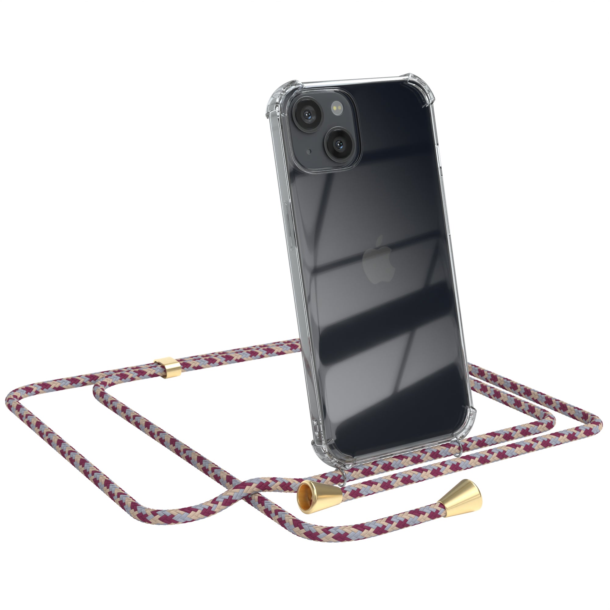 iPhone 13 transparente Hülle + Kordel