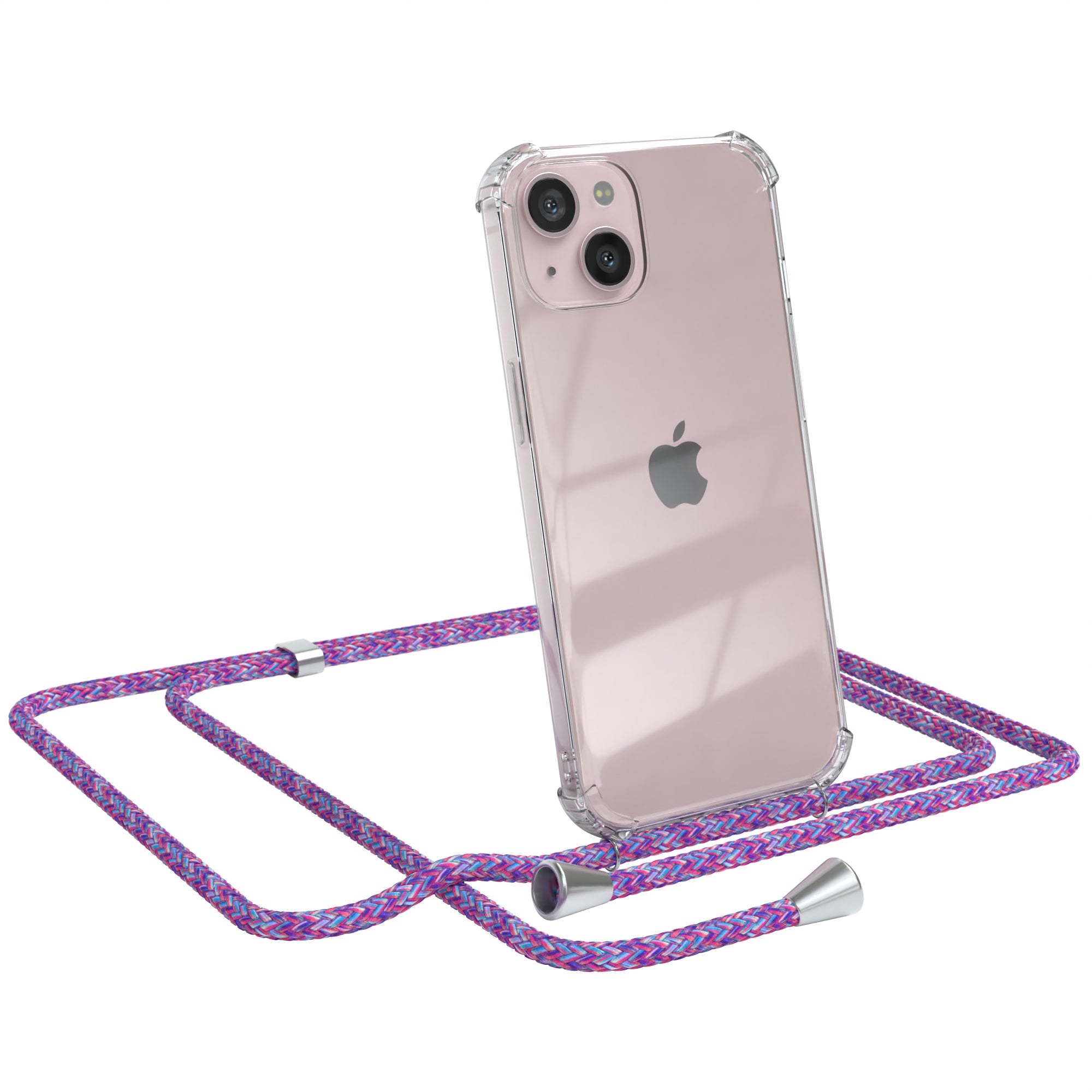 iPhone 13 transparente Hülle + Kordel