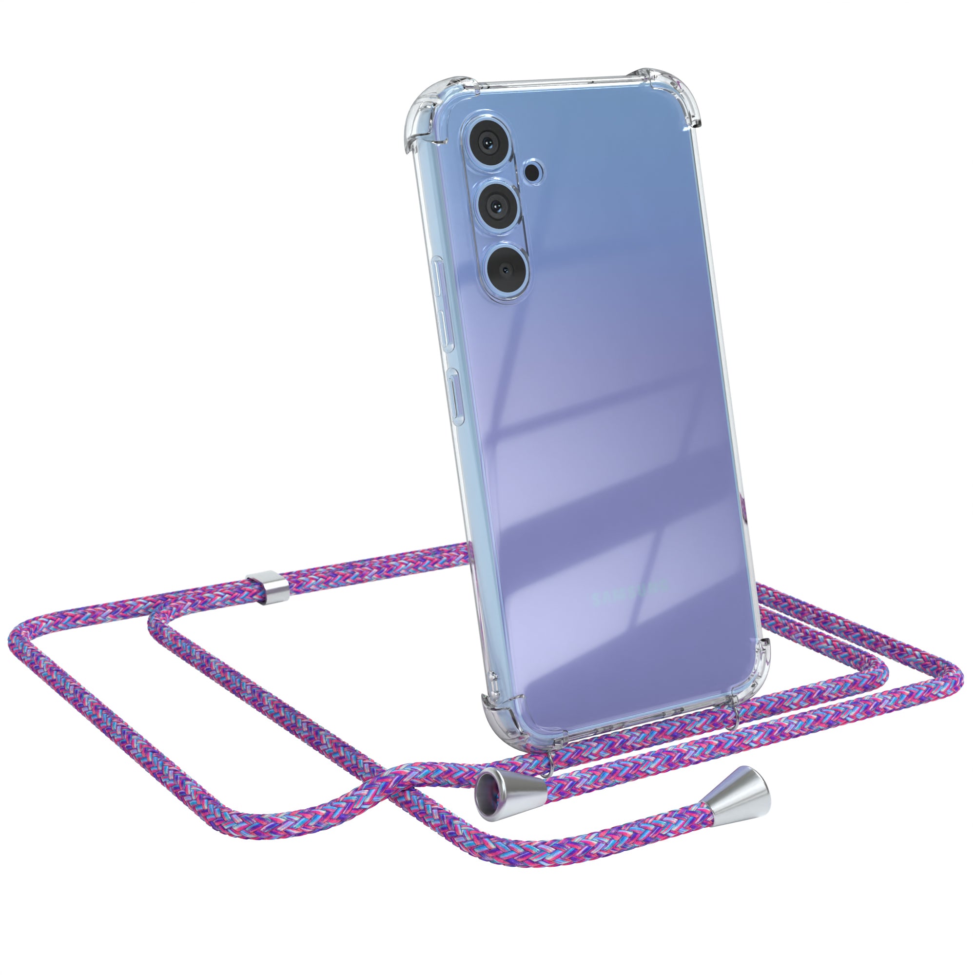 Galaxy A54 transparente Hülle + Kordel