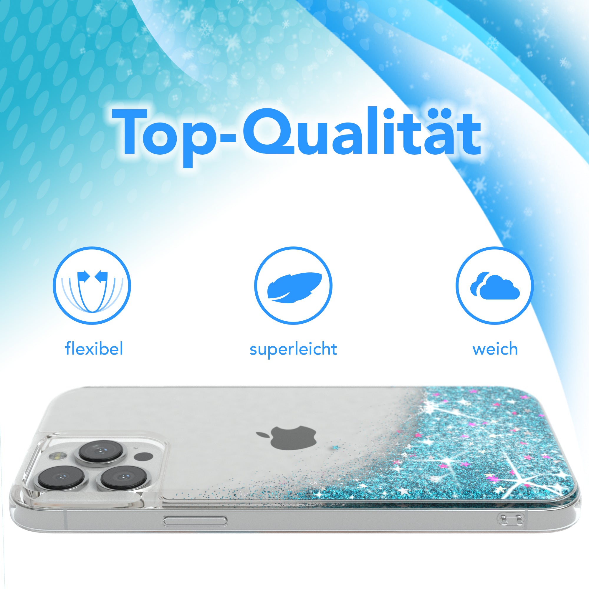 iPhone 13 Pro Max Glitzerhülle