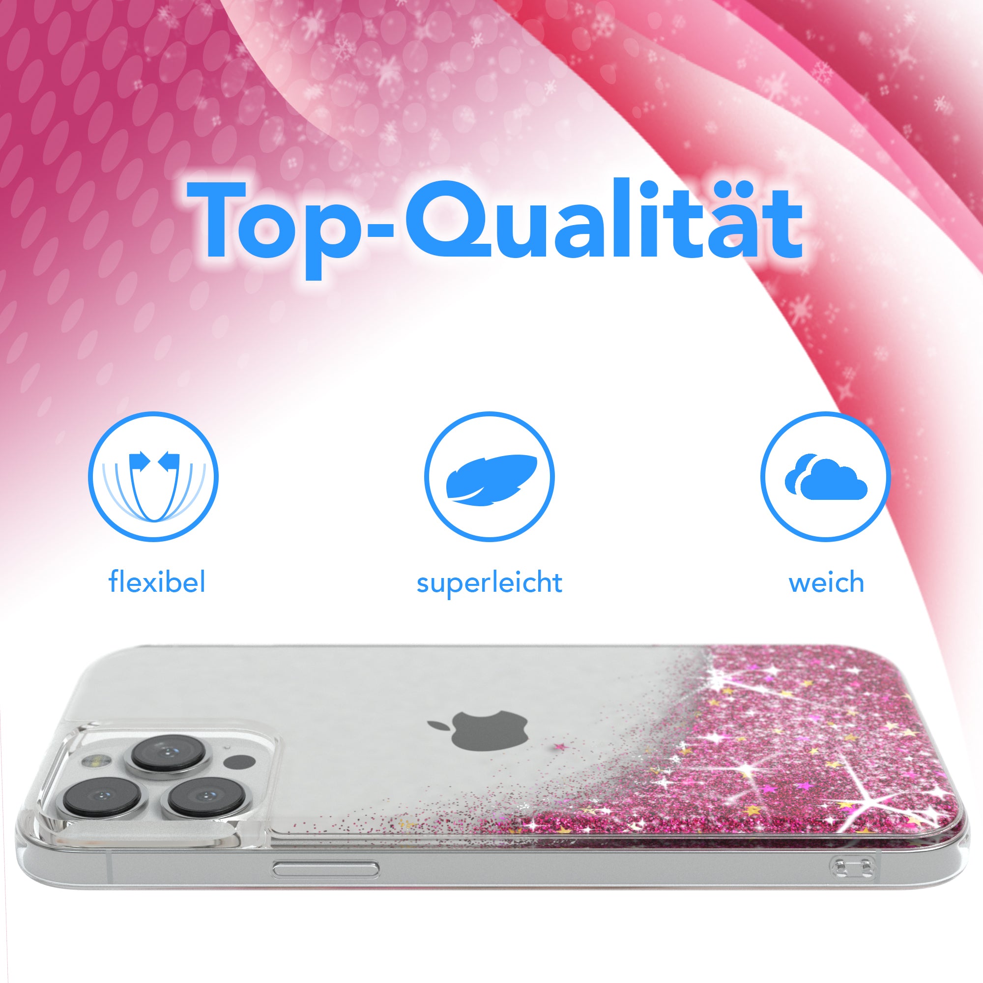 iPhone 13 Pro Max Glitzerhülle
