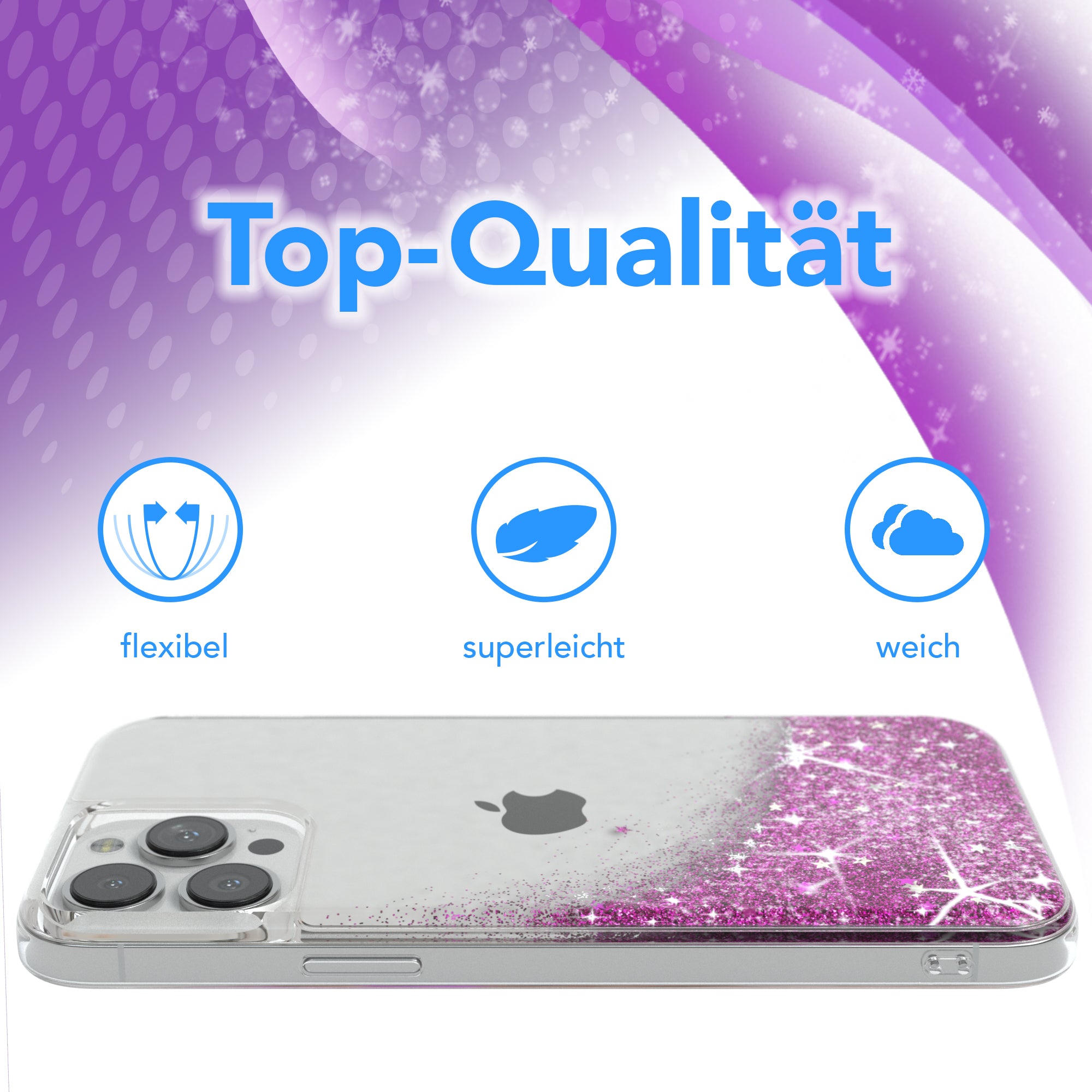 iPhone 13 Pro Max Glitzerhülle