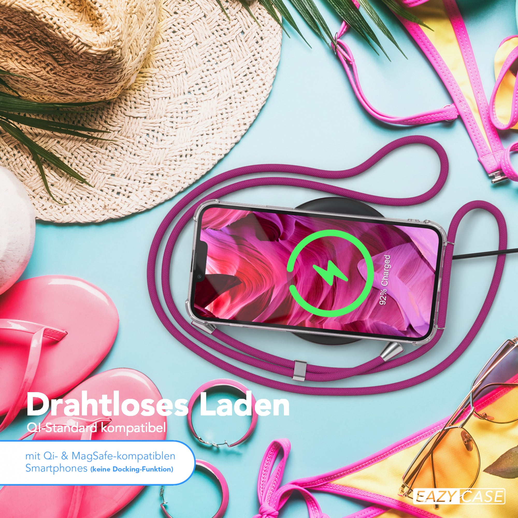 iPhone 13 Pro Max transparente Hülle + Kordel