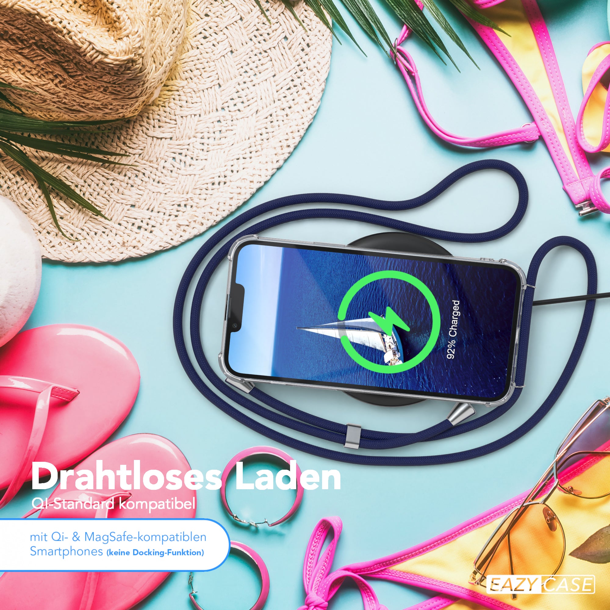 iPhone 13 Pro Max transparente Hülle + Kordel