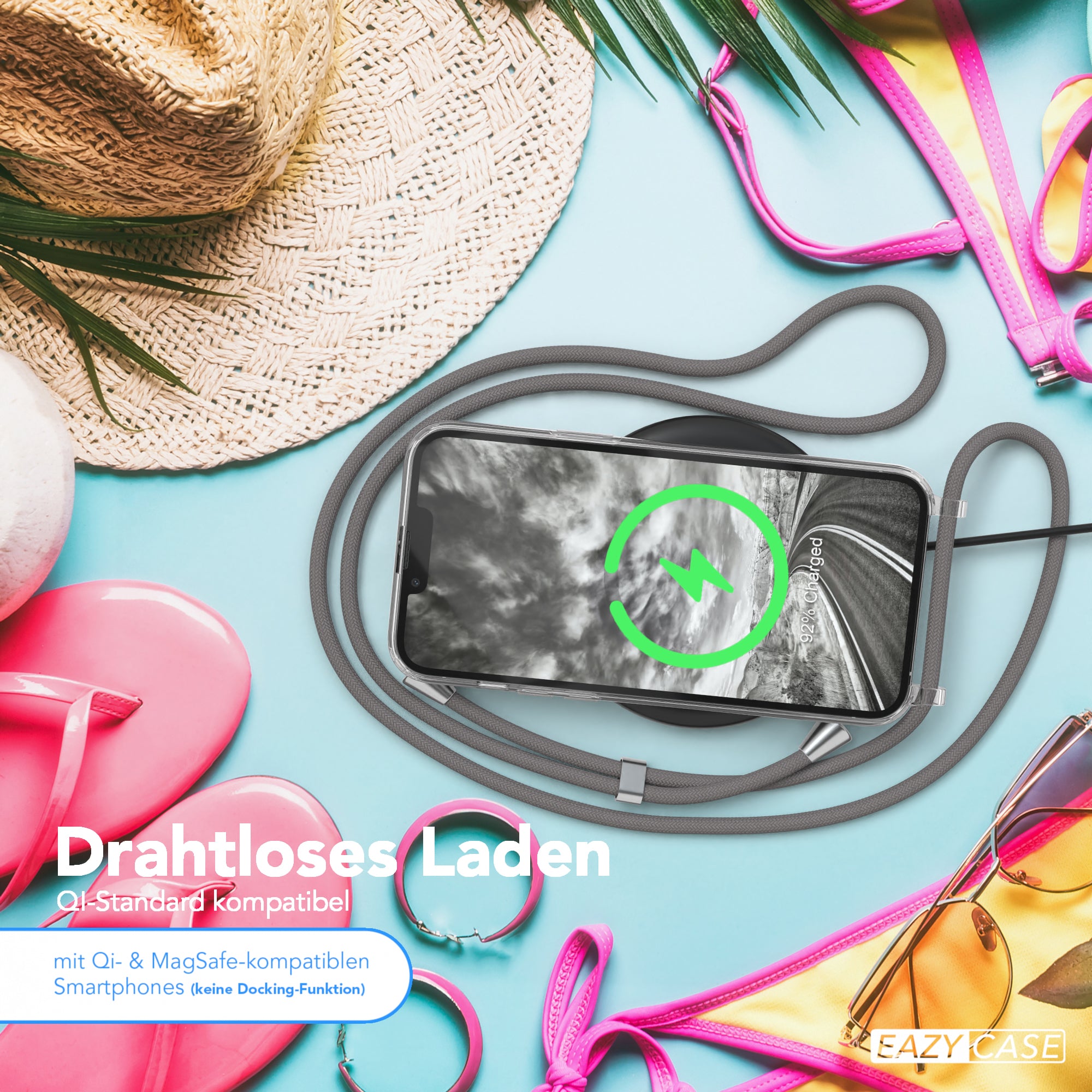 iPhone 13 Pro Max transparente Hülle + Kordel