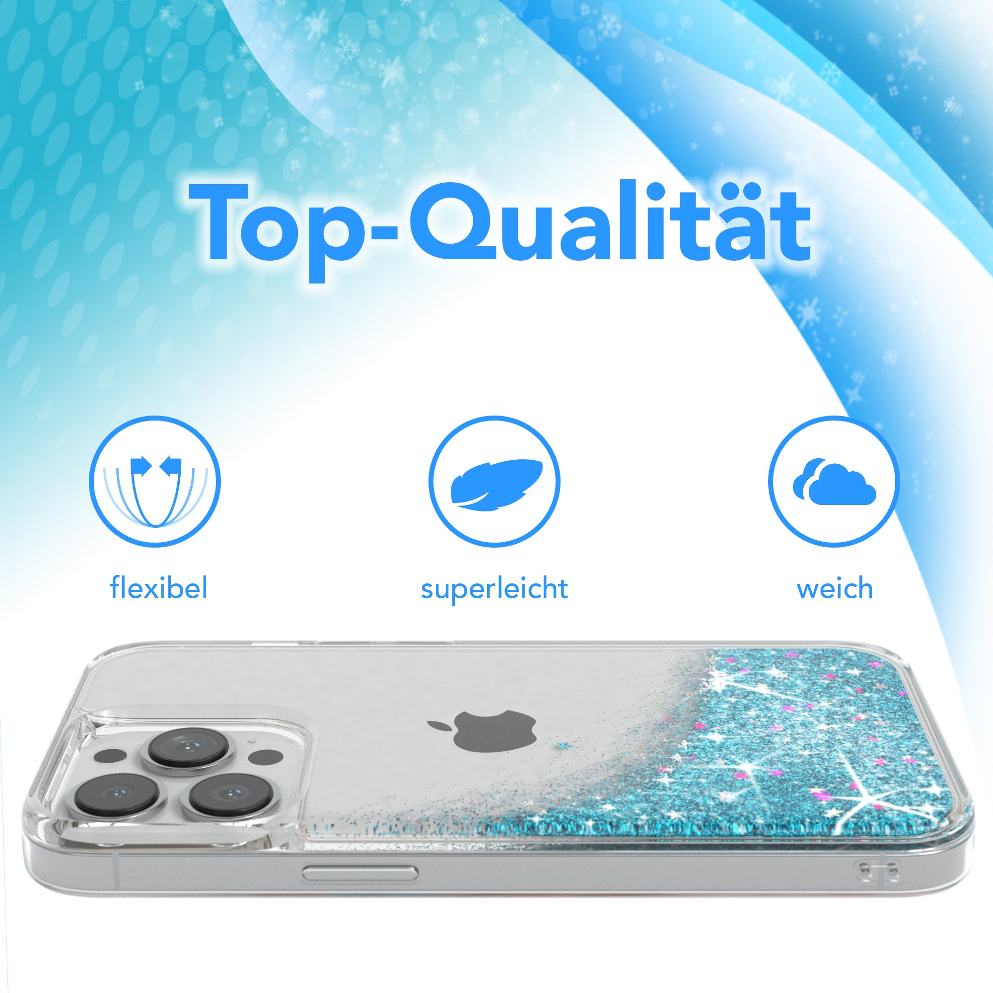 iPhone 13 Pro Glitzerhülle