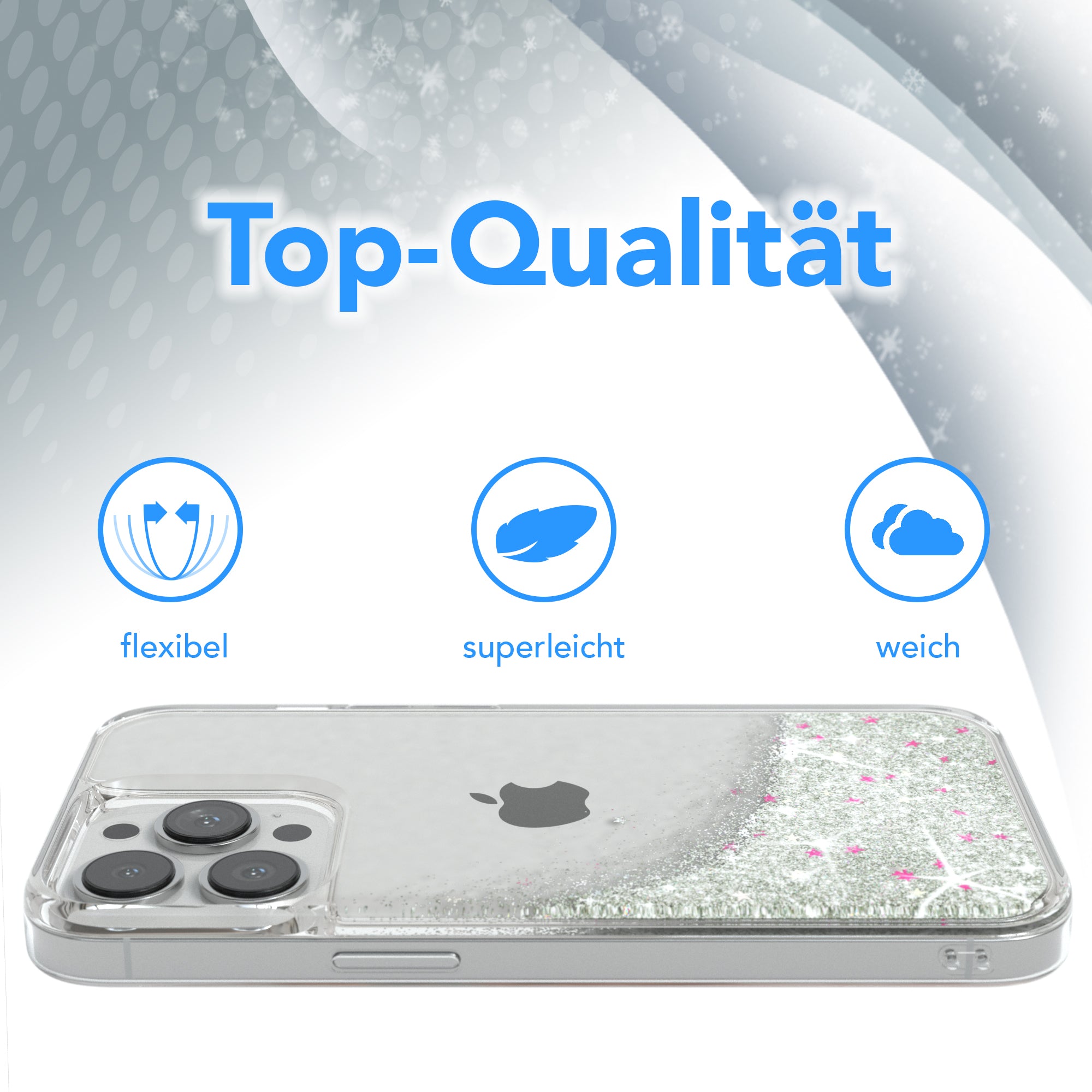 iPhone 13 Pro Glitzerhülle