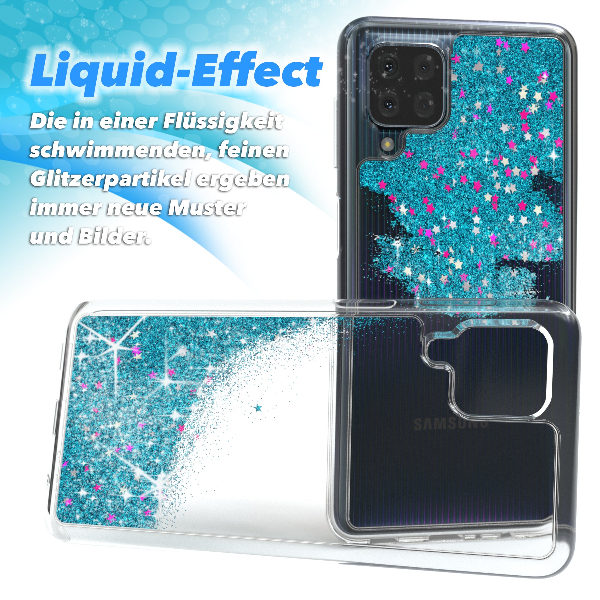 Galaxy M22 / M32 / A22 4G Glitzerhülle