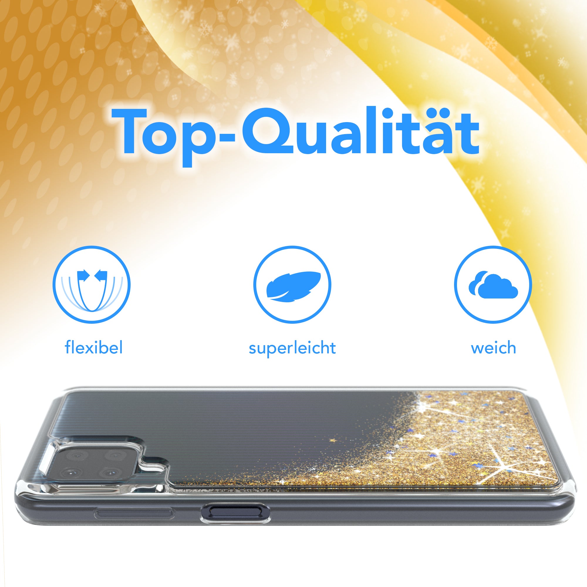 Galaxy M22 / M32 / A22 4G Glitzerhülle