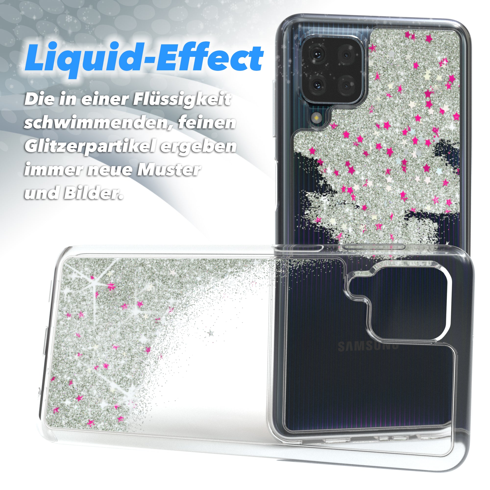 Galaxy M22 / M32 / A22 4G Glitzerhülle