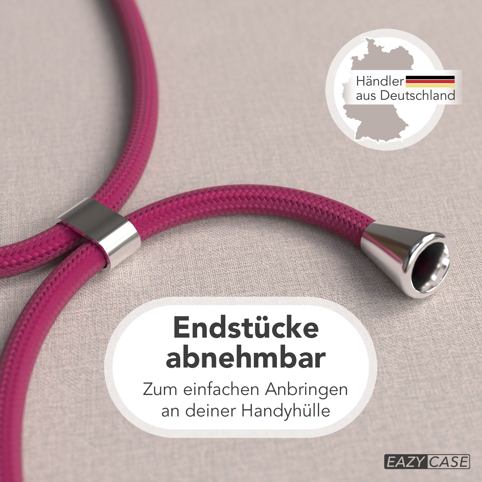 Universal Handykette einzeln verstellbar mit abnehmbaren Endstücken EAZY CASE