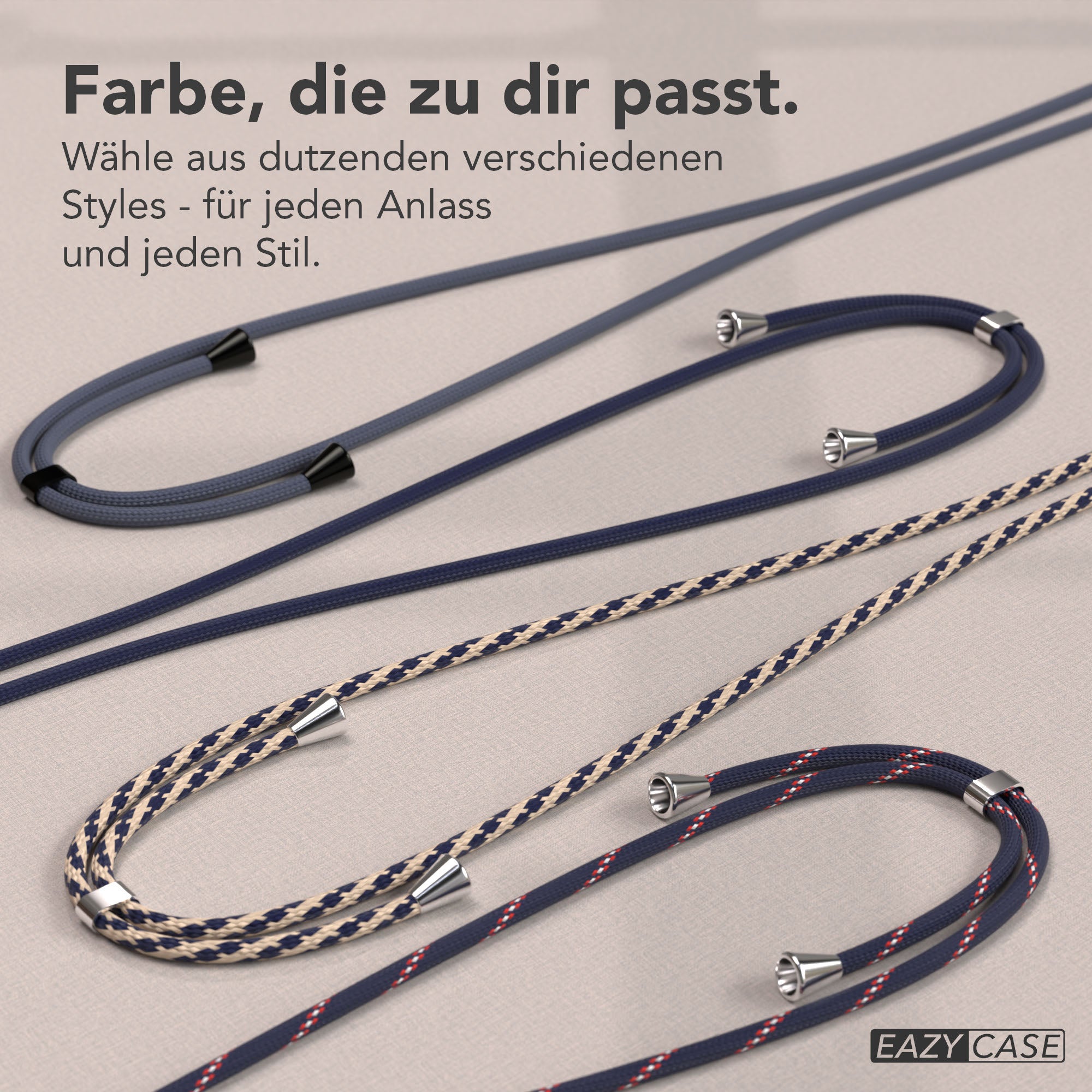 Universal Handykette einzeln verstellbar mit abnehmbaren Endstücken EAZY CASE
