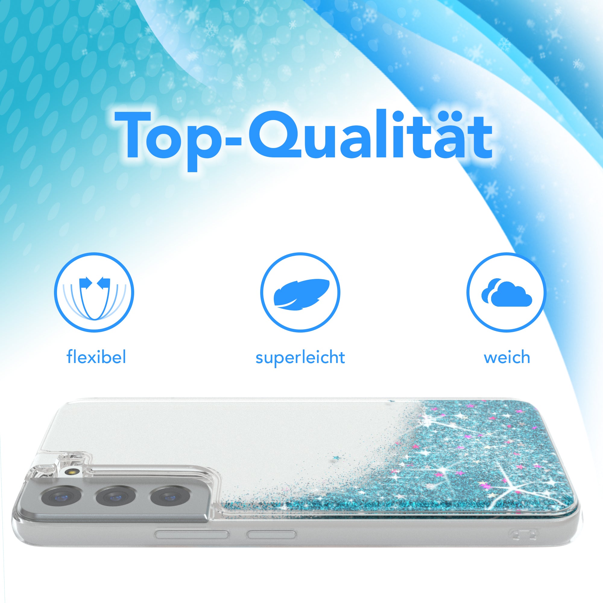 Galaxy S22 5G Glitzerhülle