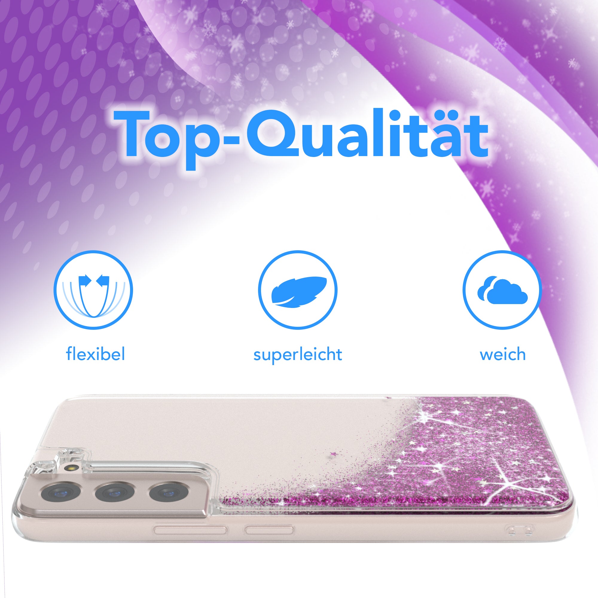 Galaxy S22 5G Glitzerhülle
