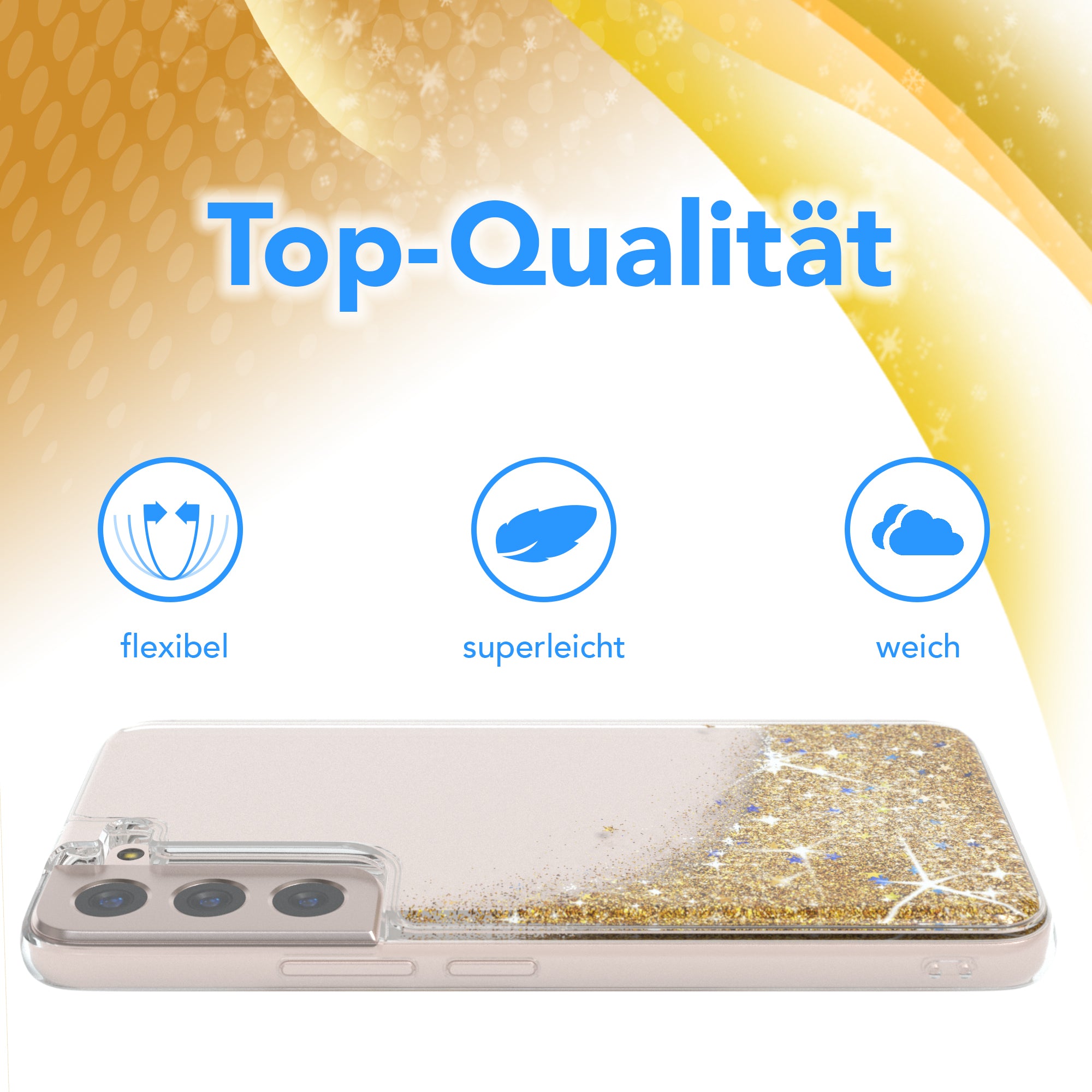 Galaxy S22 5G Glitzerhülle