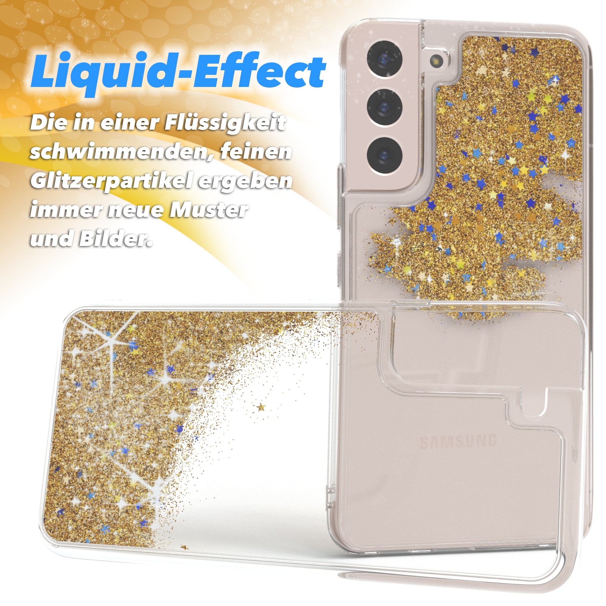 Galaxy S22 Plus 5G Glitzerhülle