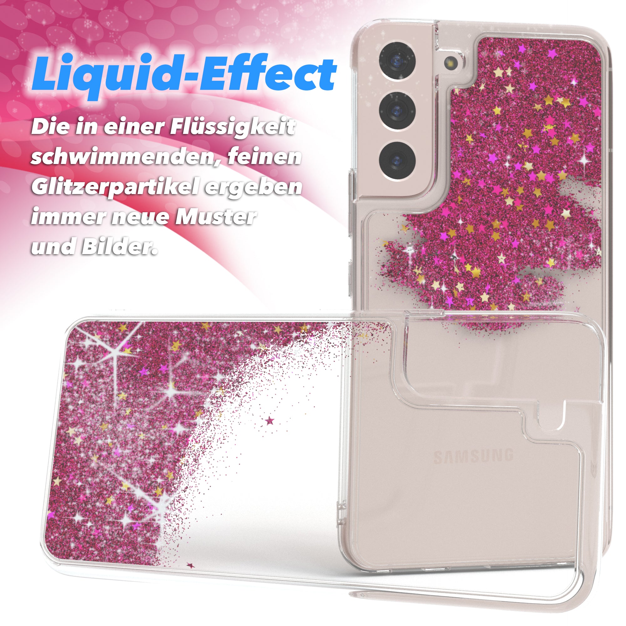 Galaxy S22 Plus 5G Glitzerhülle