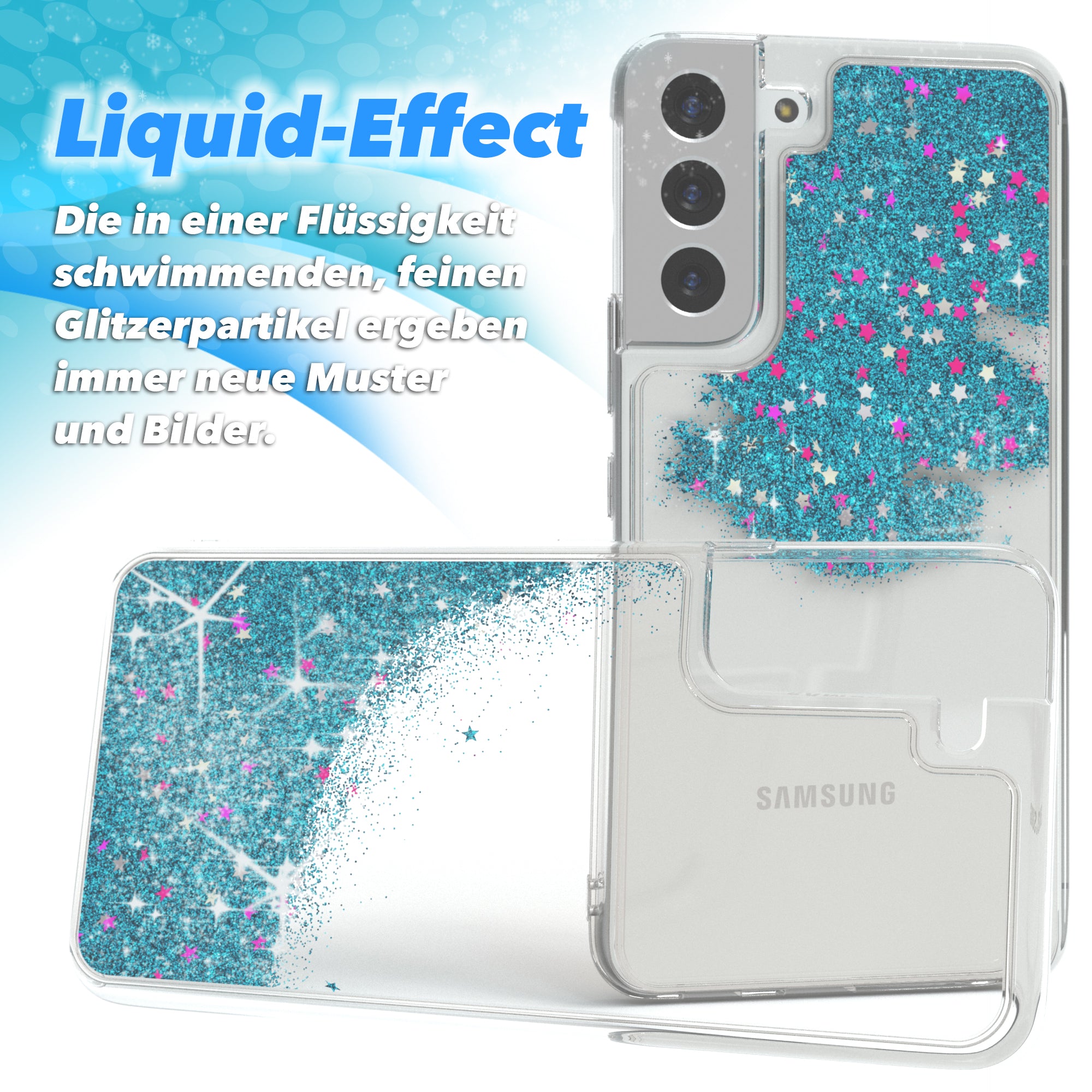 Galaxy S22 Plus 5G Glitzerhülle