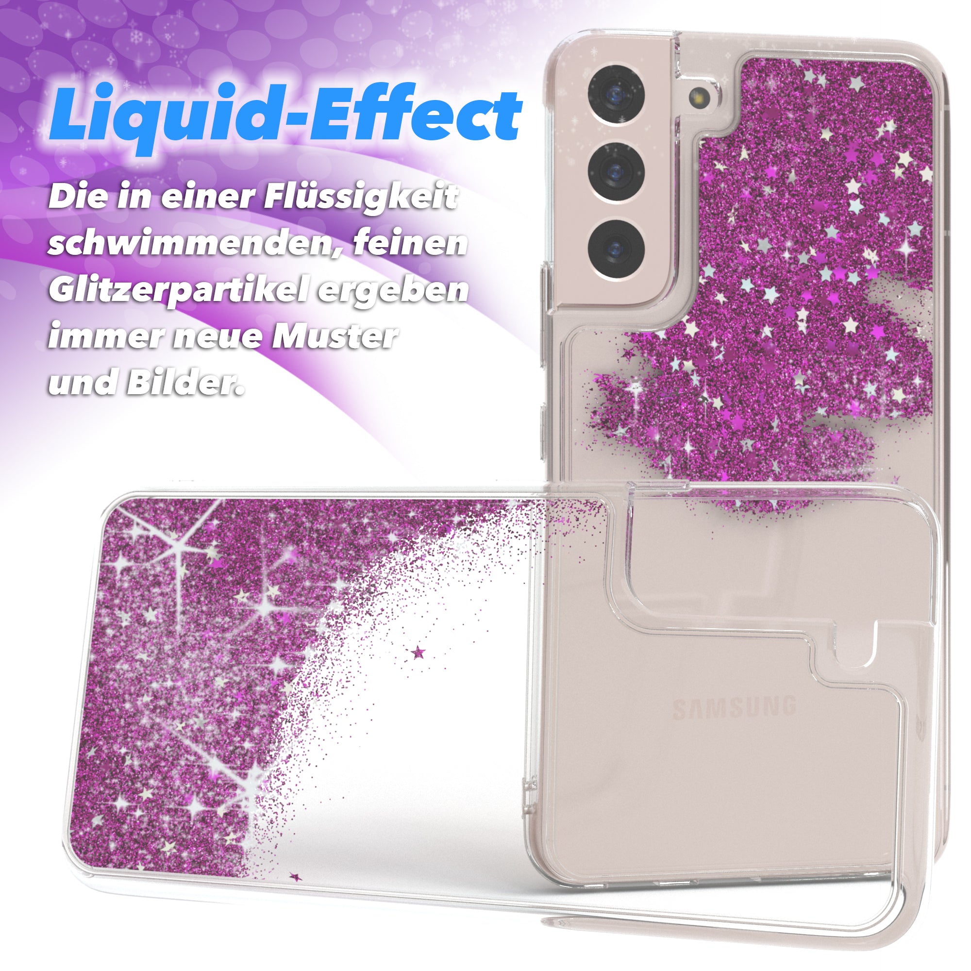Galaxy S22 Plus 5G Glitzerhülle