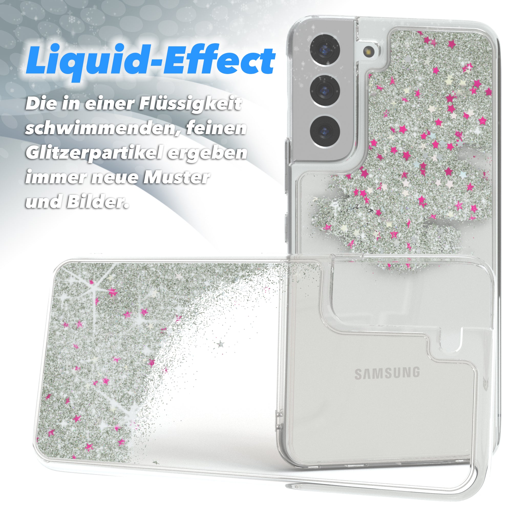Galaxy S22 Plus 5G Glitzerhülle
