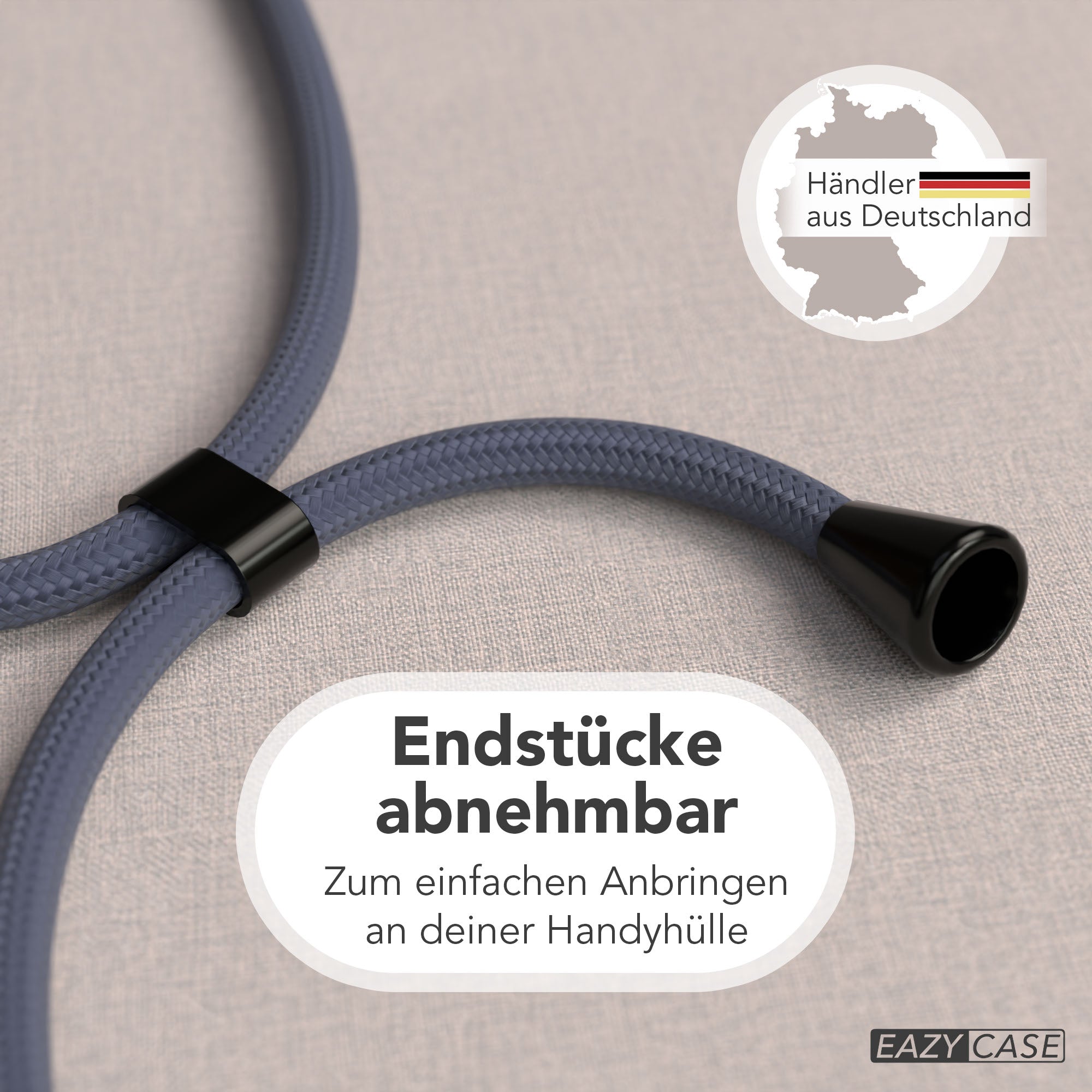 Universal Handykette einzeln verstellbar mit abnehmbaren Endstücken EAZY CASE
