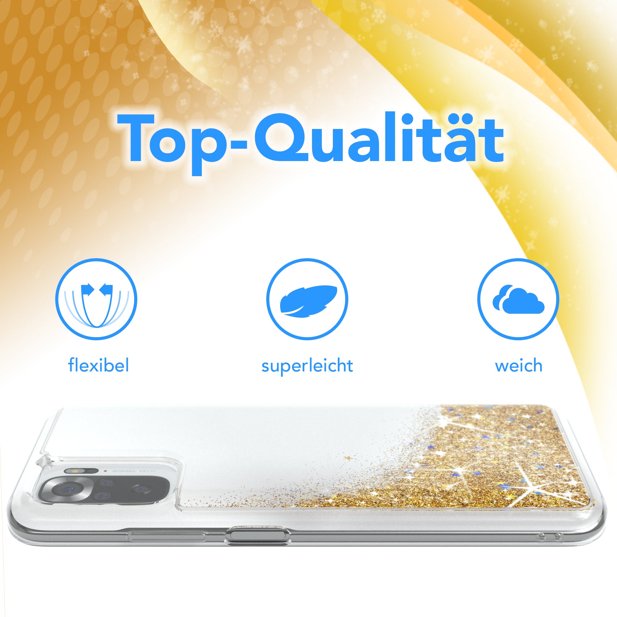 Xiaomi Redmi Note 10 / 10S Glitzerhülle