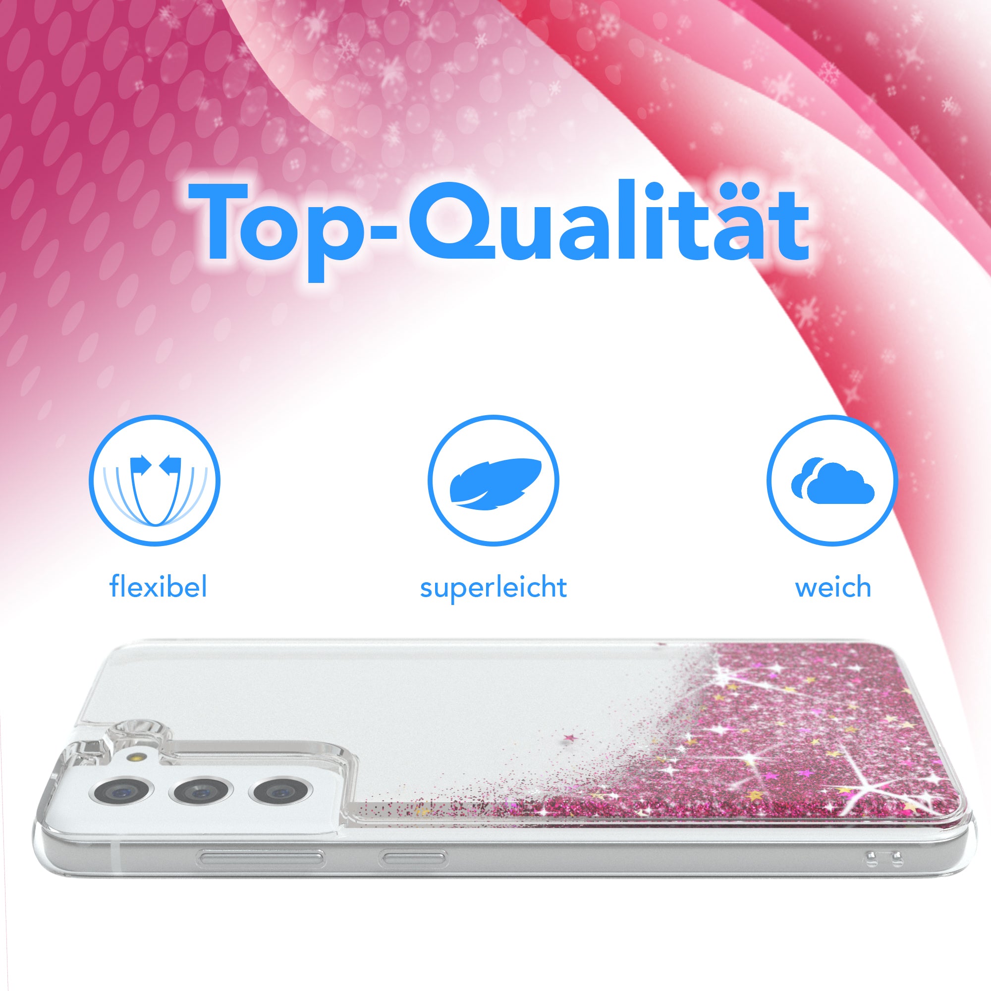 Galaxy S21 FE 5G Glitzerhülle
