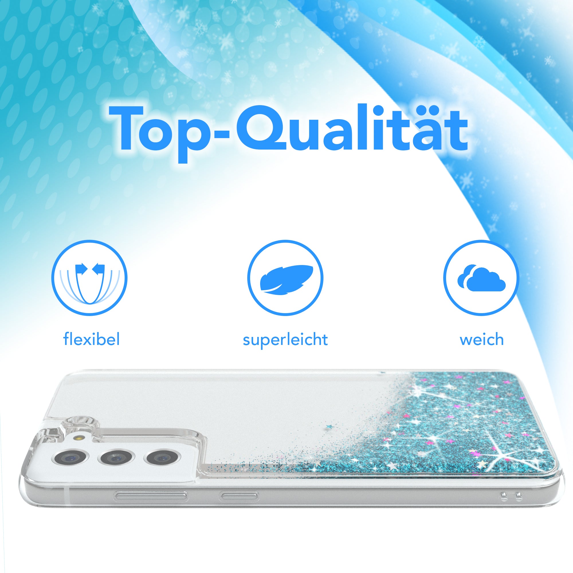 Galaxy S21 FE 5G Glitzerhülle