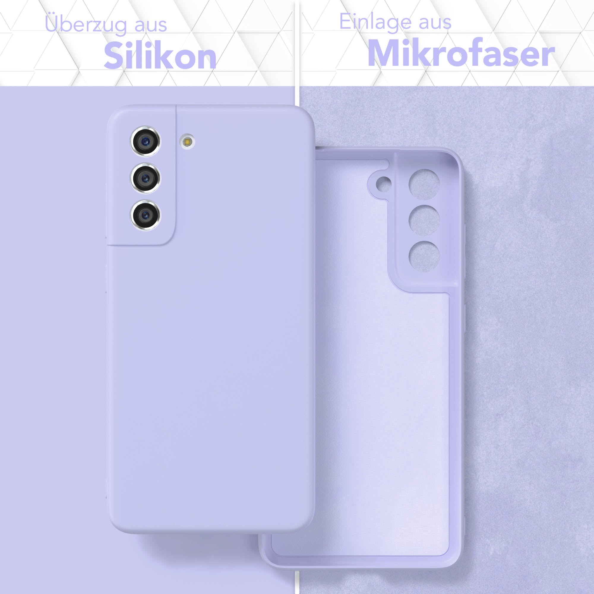Samsung Galaxy S21 FE 5G Silikonhülle mit Kameraschutz von EAZY CASE