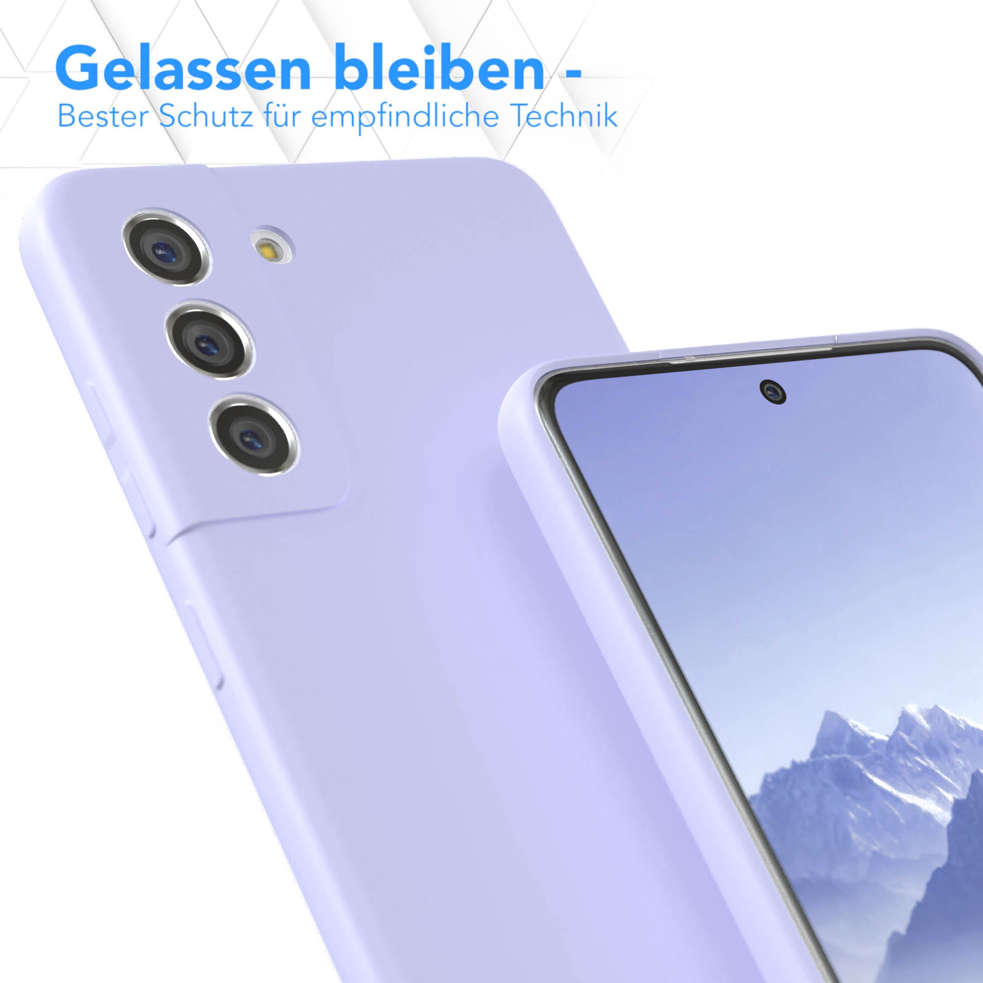 Samsung Galaxy S21 FE 5G Silikonhülle mit Kameraschutz von EAZY CASE