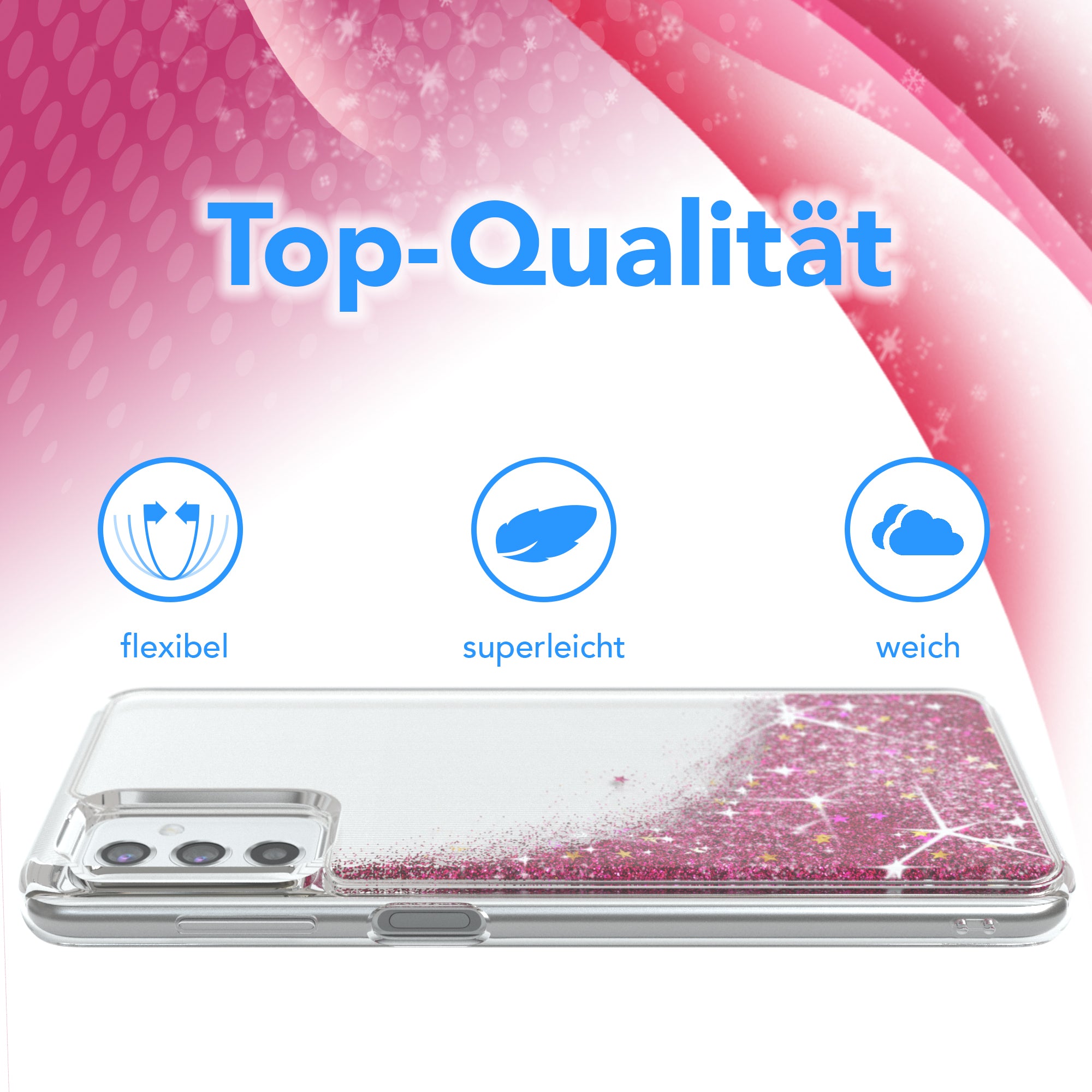 Galaxy M52 5G Glitzerhülle