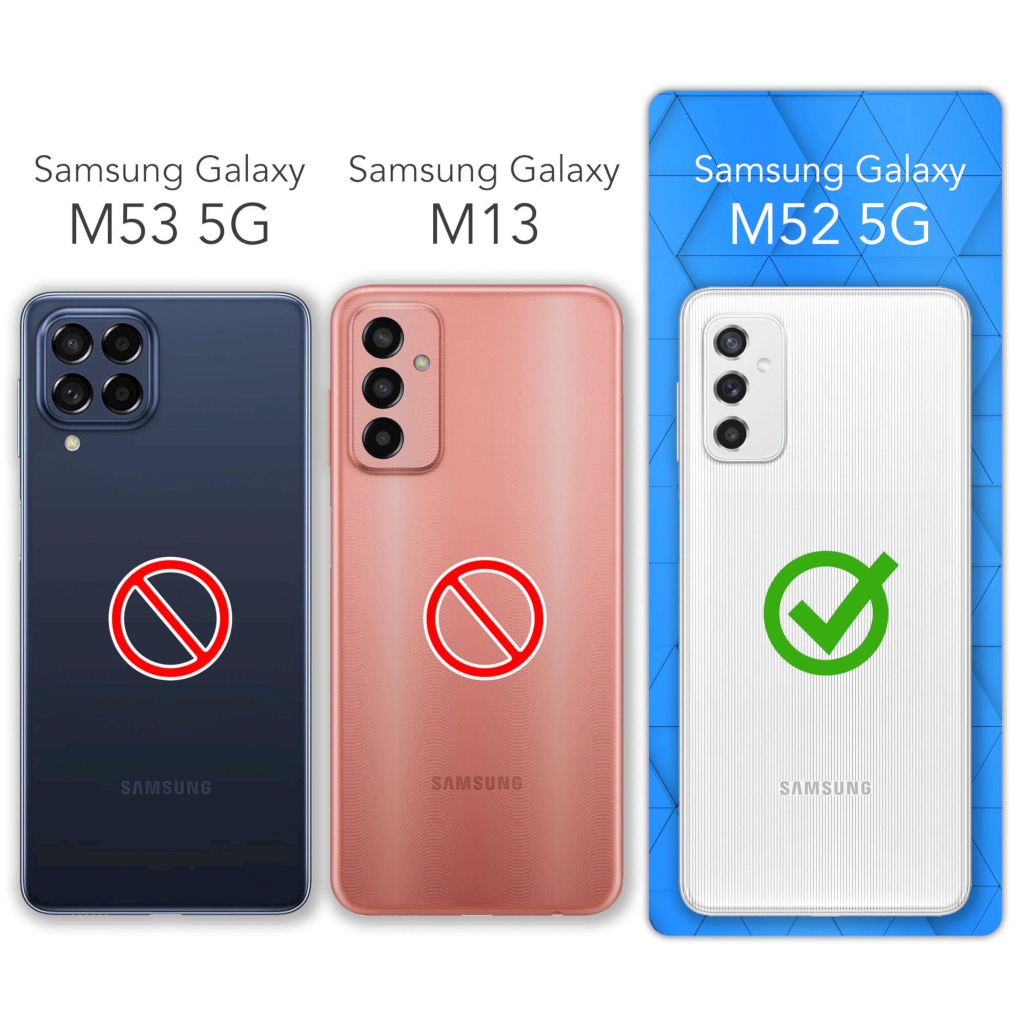 Galaxy M52 5G Glitzerhülle