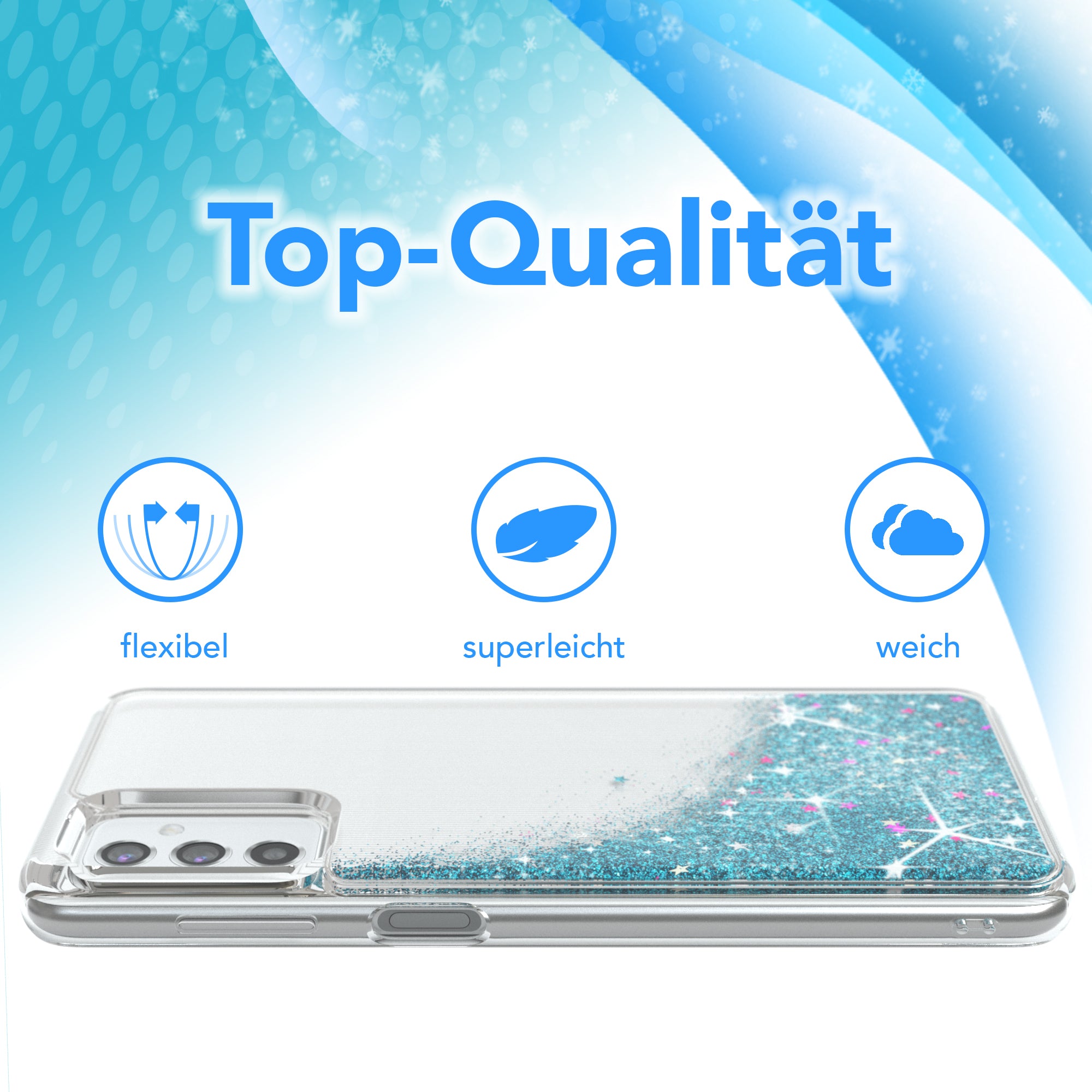 Galaxy M52 5G Glitzerhülle