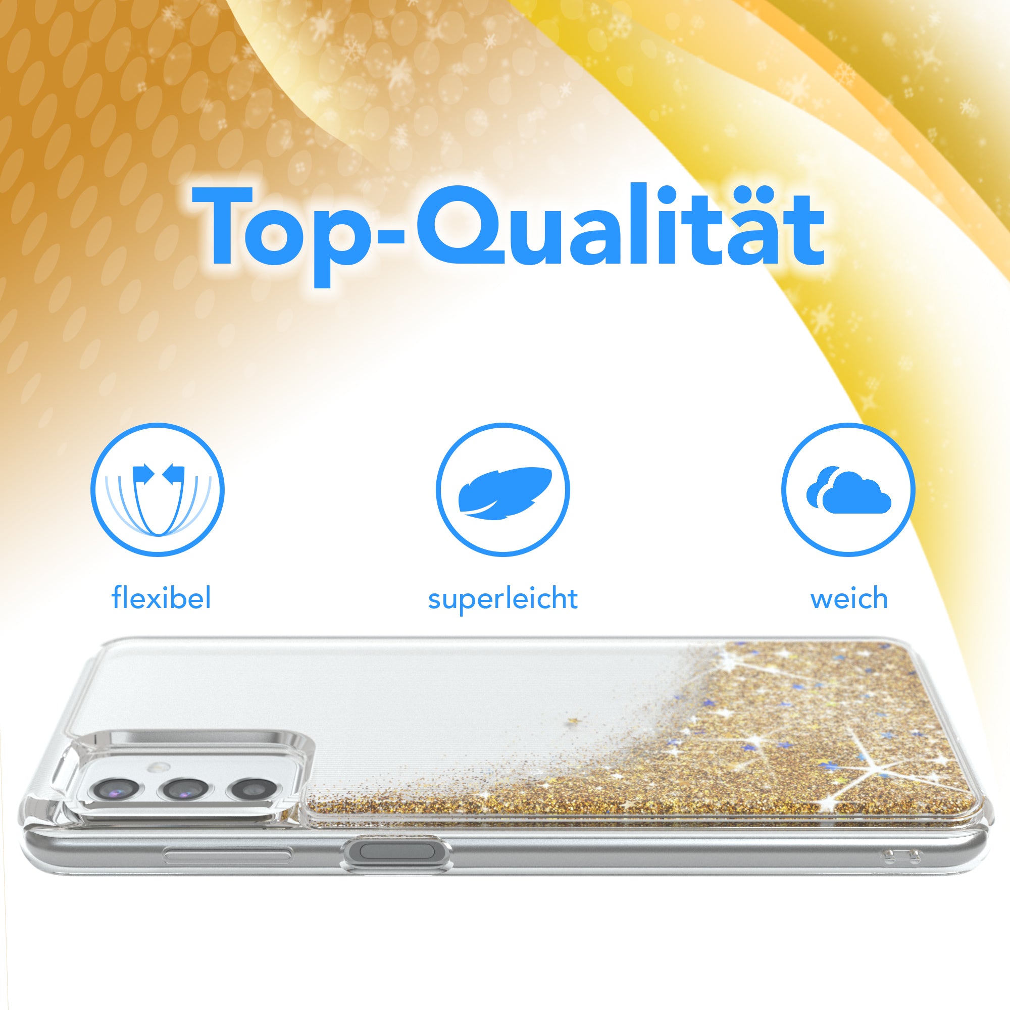 Galaxy M52 5G Glitzerhülle