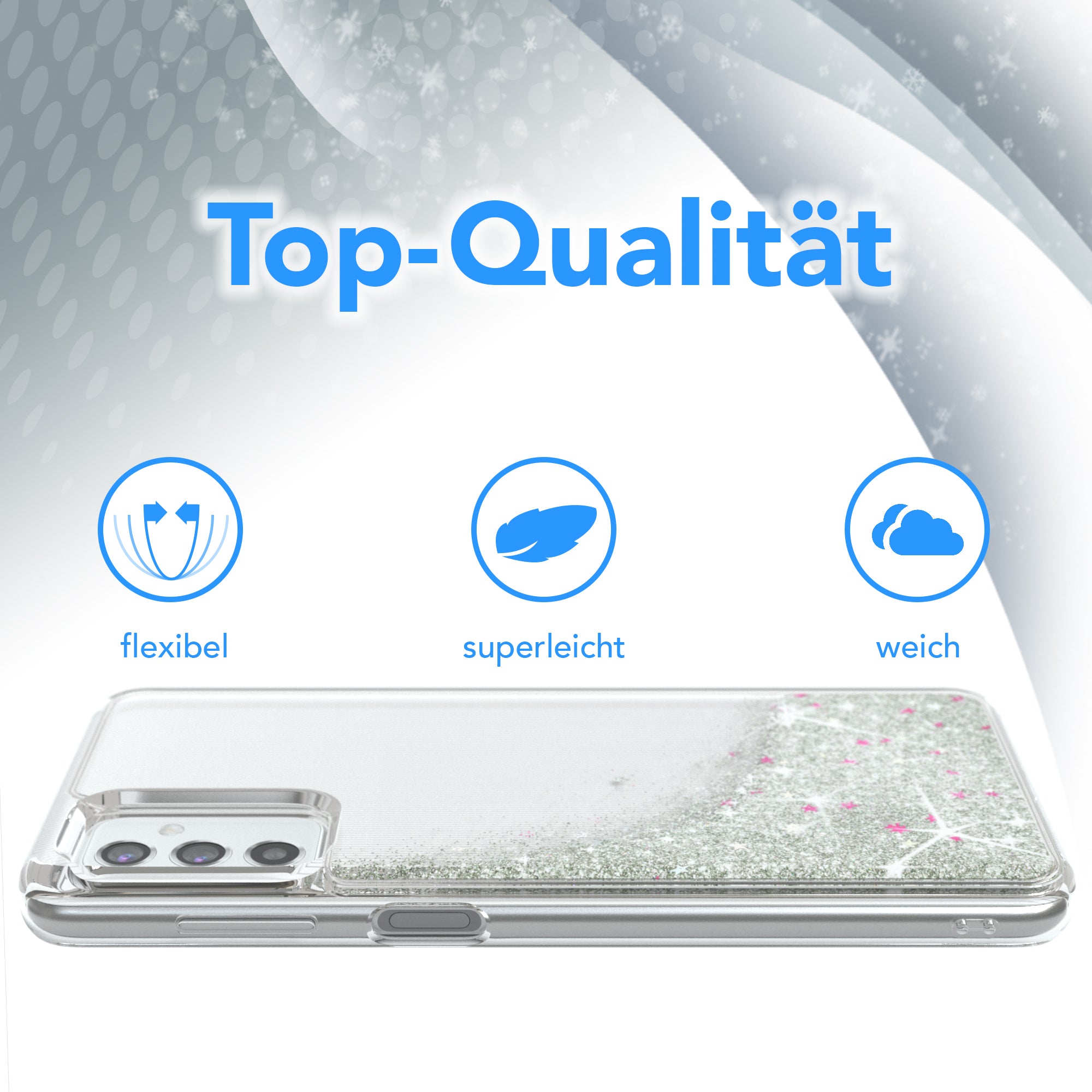 Galaxy M52 5G Glitzerhülle