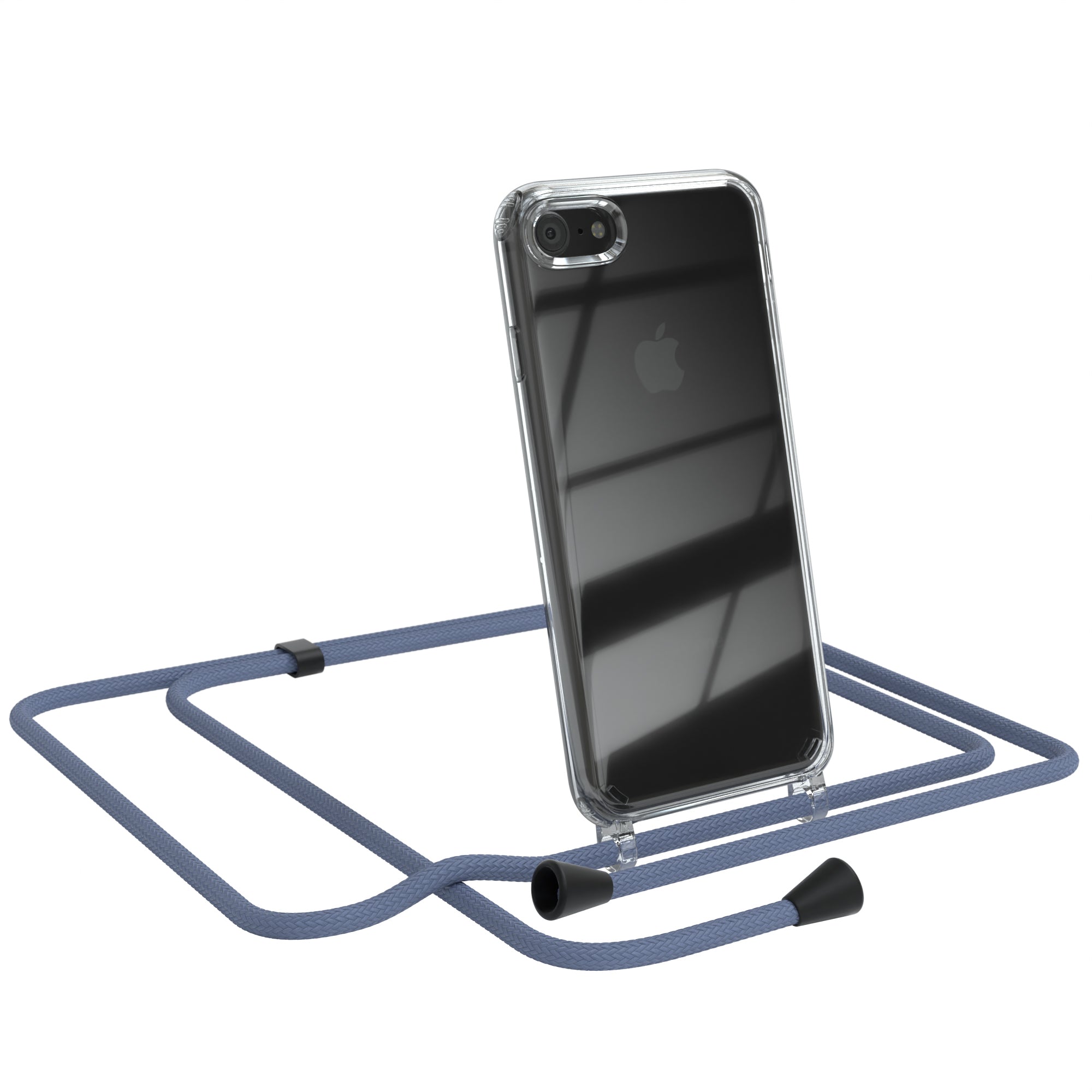 iPhone SE 2022 / 2020 / 8 / 7 transparente Hülle + Kordel
